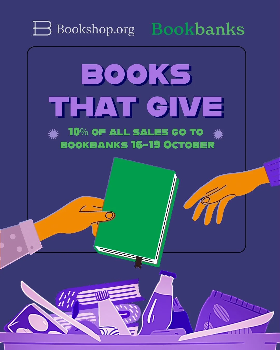 Today is World Food Day and we are over the moon that @bookshop_org_uk - one of our very favourite places to shop - has created a truly meaningful way to mark the day. Between 16 and 19 October, they’re donating 10% of every single book sale to