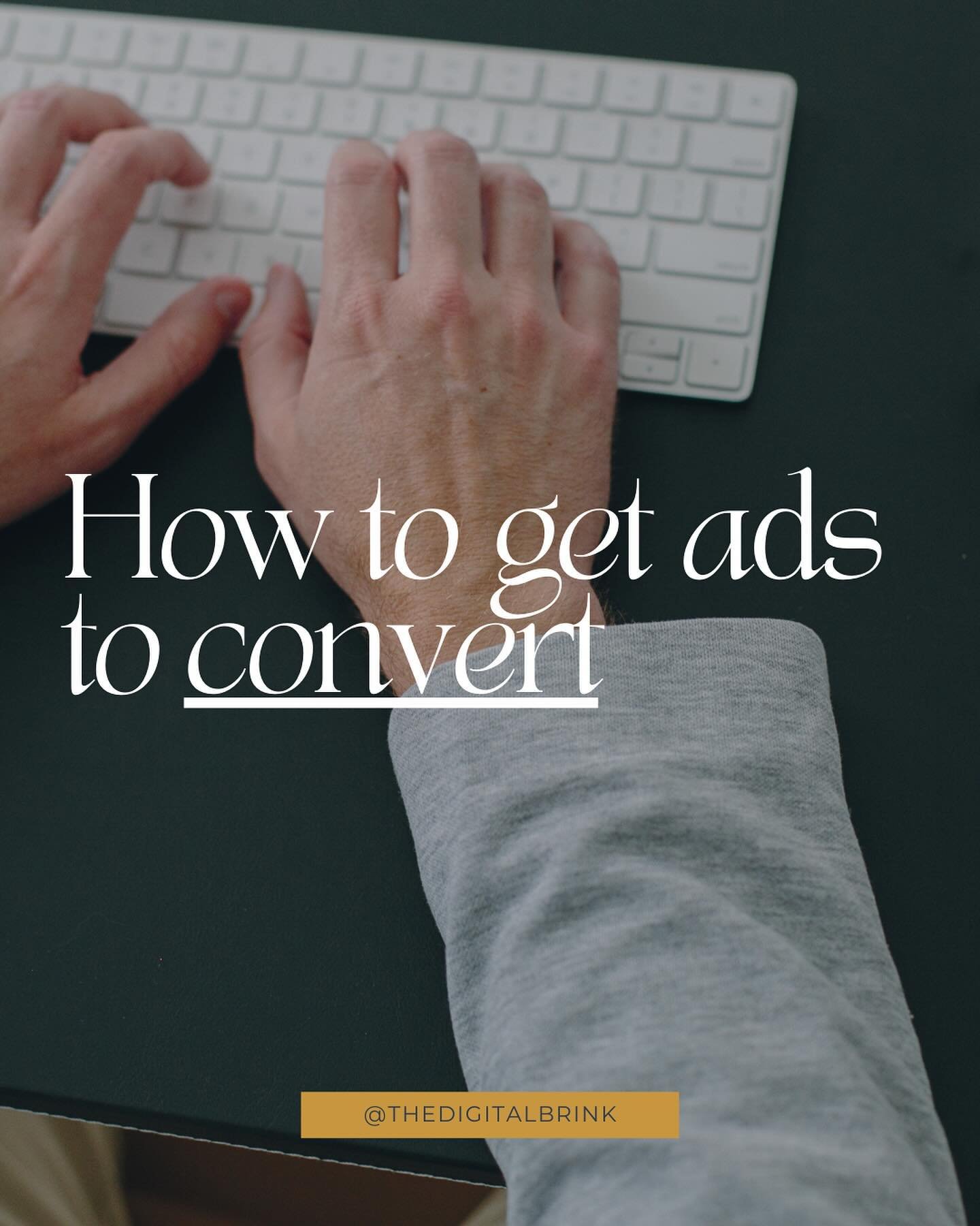 If you&rsquo;re about to give up on Facebook or Instagram ads, keep reading.

Maybe your ads aren&rsquo;t the problem.

Maybe it&rsquo;s your brand 😬

The job of your ads is to stop the scroll and get people to your site. If the ads aren&rsquo;t con