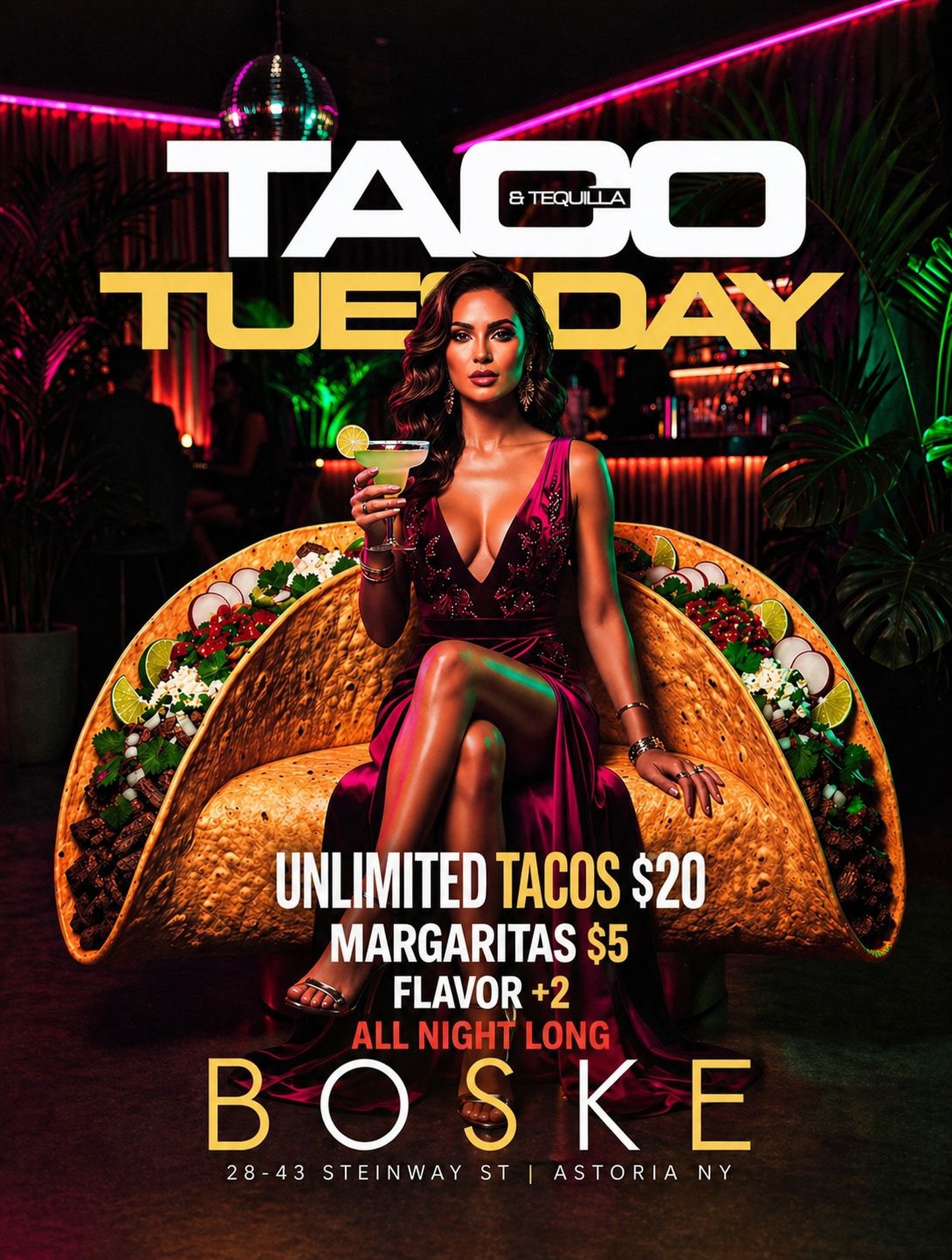 Taco Tuesdays at Boske Astoria