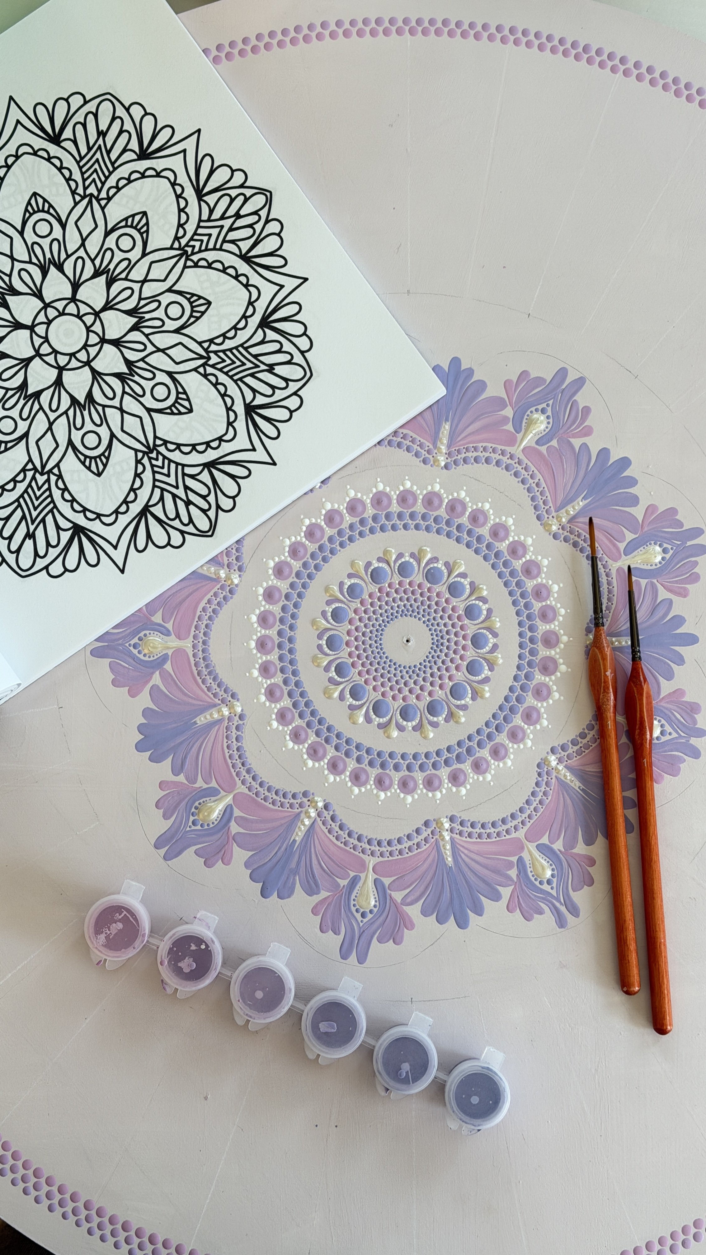 Lavender mandala by Lina