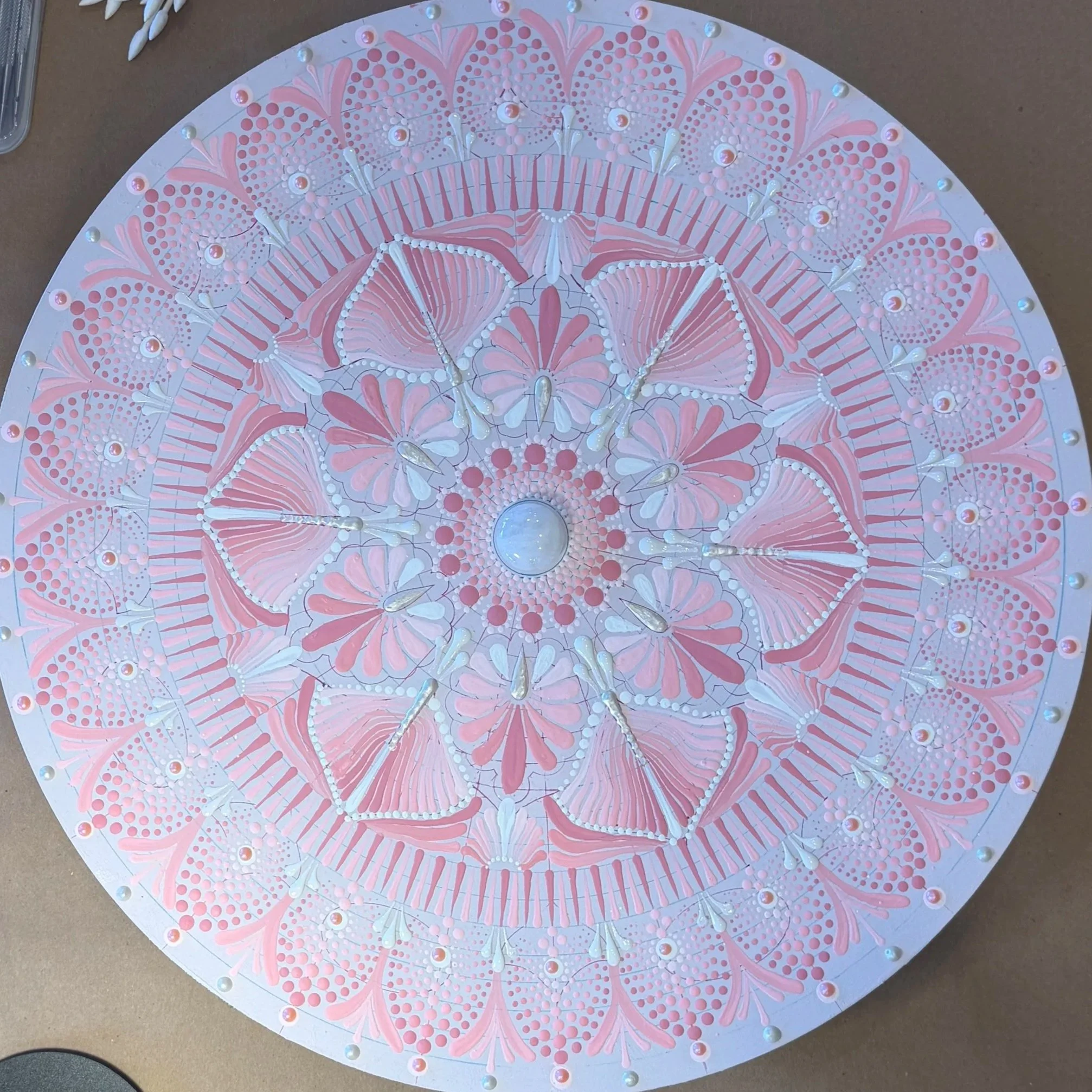 Student brushstroke mandala Level 4 - first ever