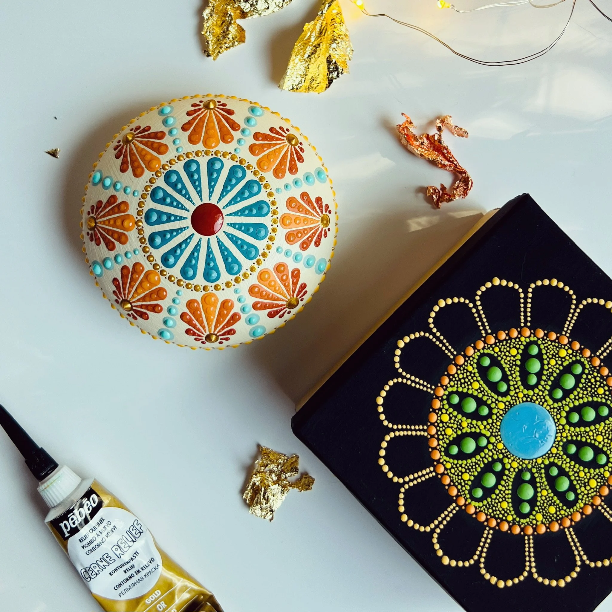 Beautiful handmade dot art gifts