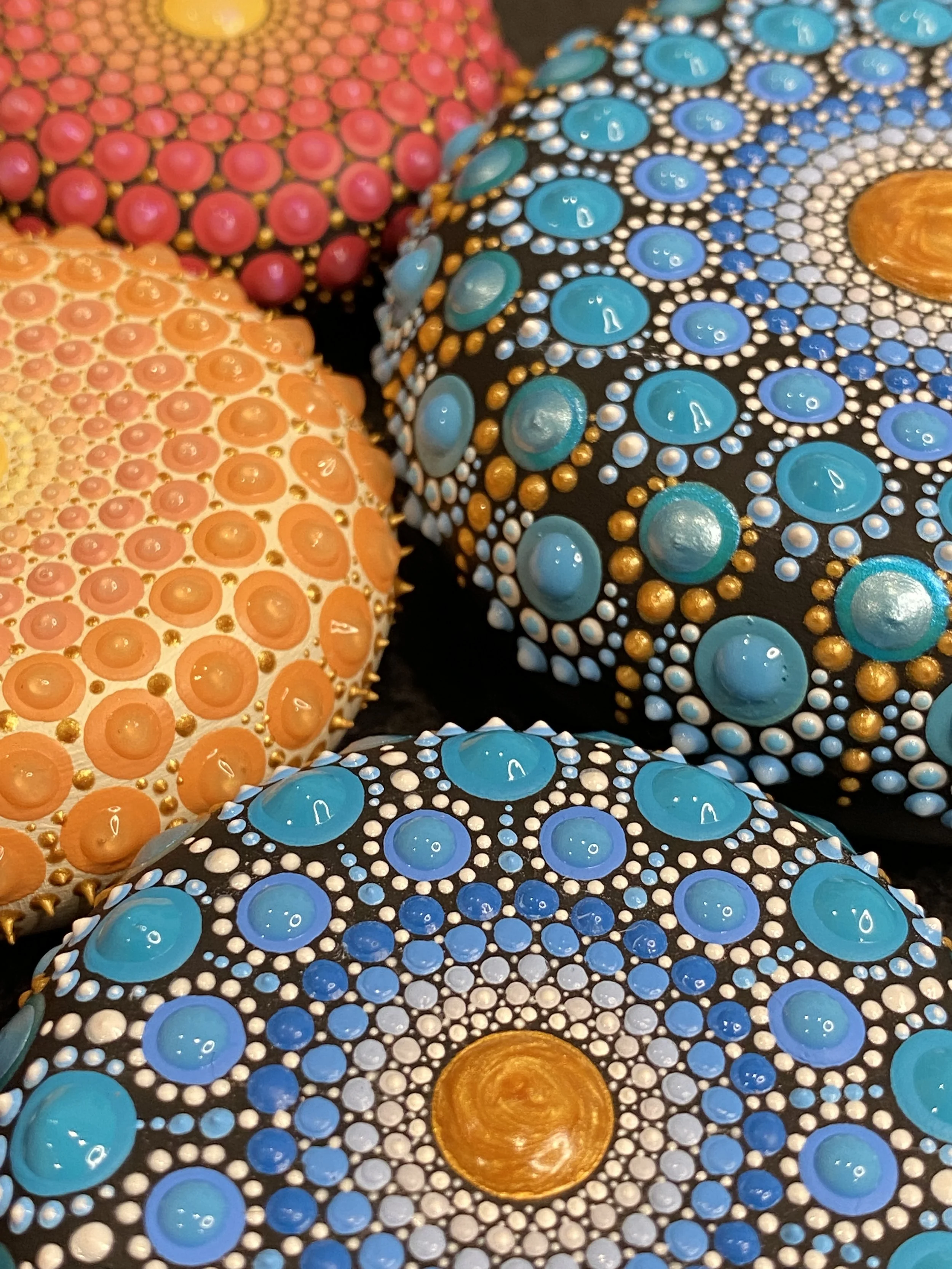 Textured mandala