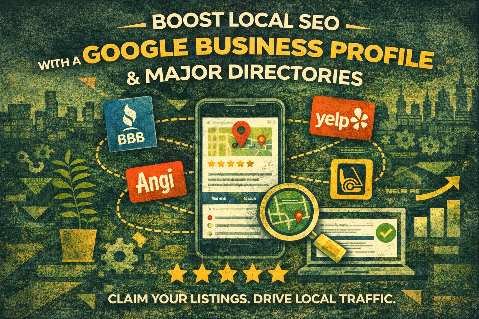 registering with local directories is a great way to drive local traffic to your website and phone