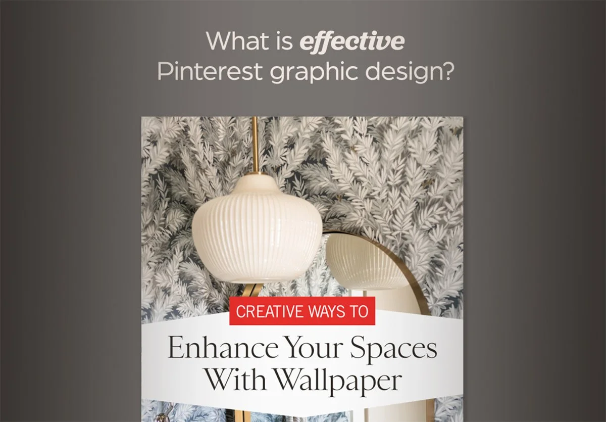 pinterest graphic by Neon Lion media that reads: what is effective Pinterest graphic design