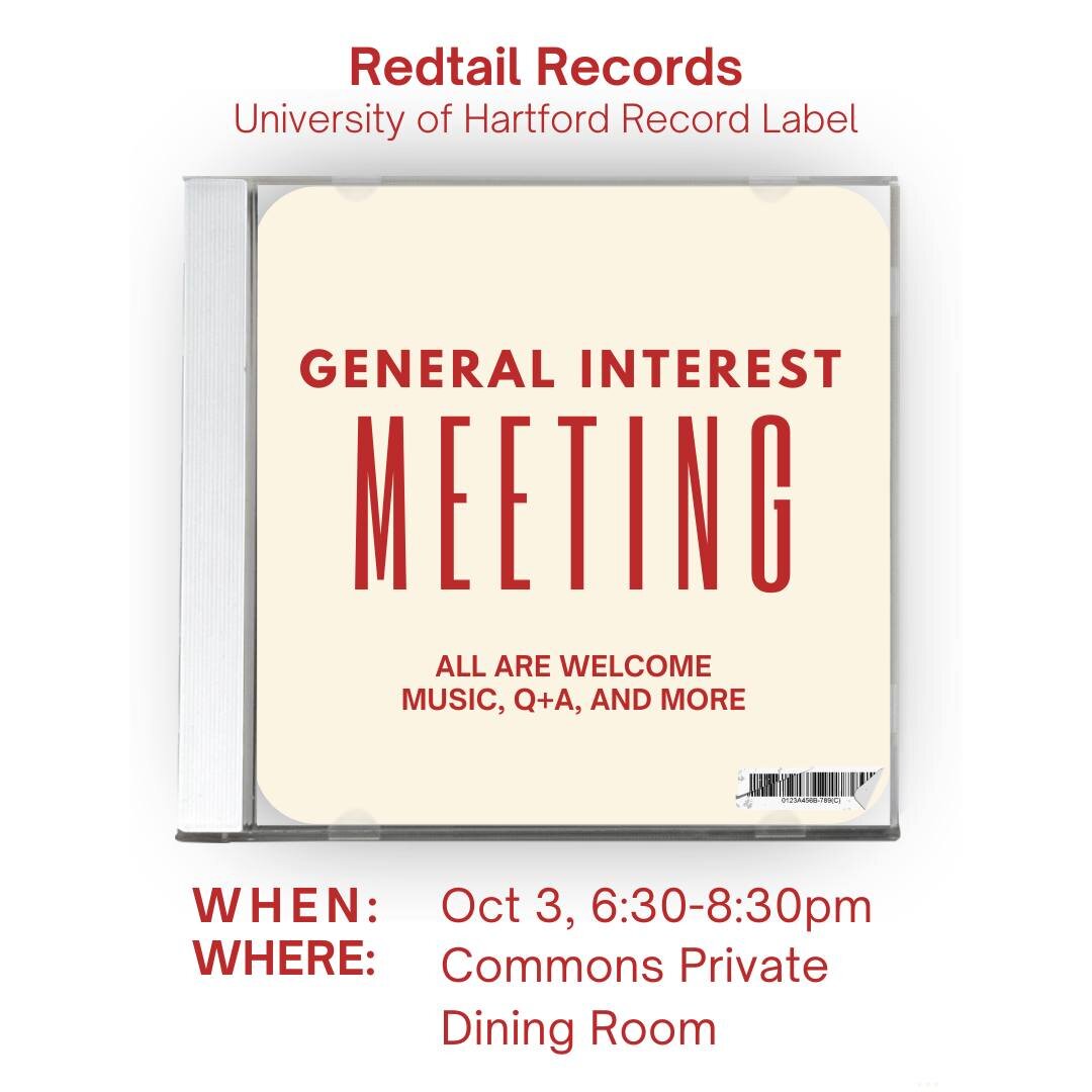 Come on out and meet all of us at Redtail on Tuesday from 6:30-8:30 in the Commons Private Dining Room!