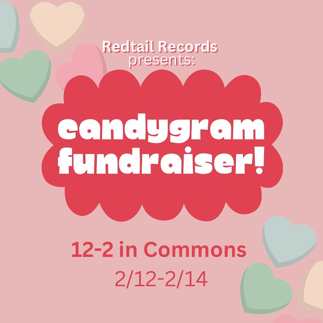 Sending love one candygram at a time!💌 From Monday 2/12 to Valentine&rsquo;s Day (2/14), help Redtail raise funds for our upcoming show! Sweet treats for a sweet event! Candygrams are $2 for 1, or $3 for 5!