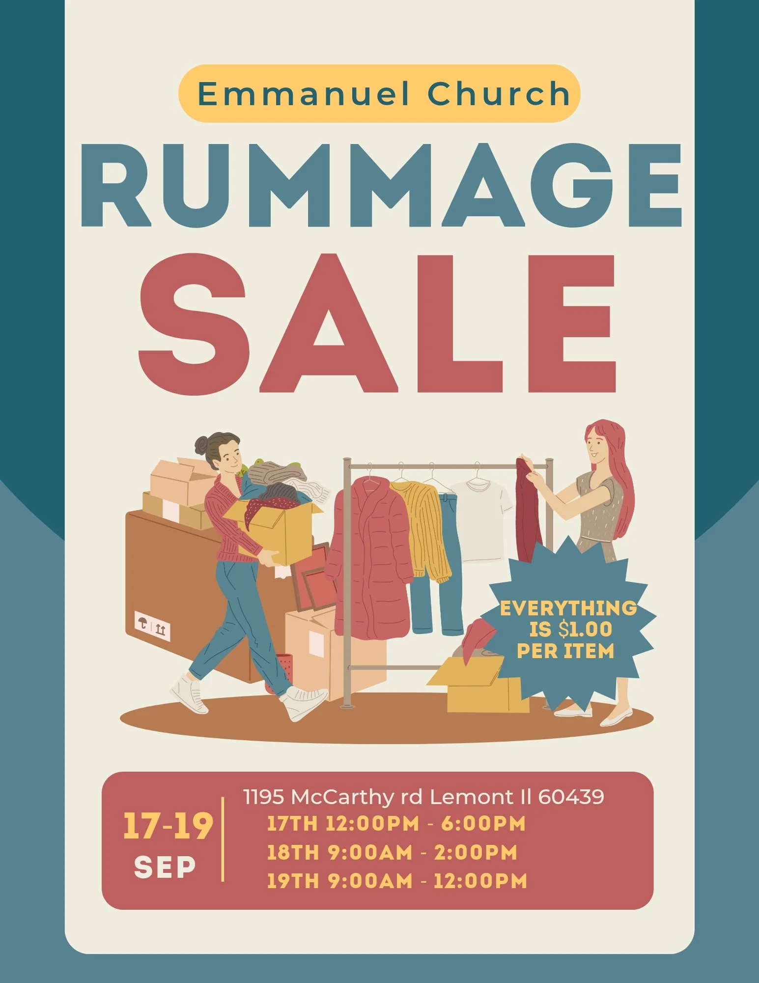 Rummage Sale Day 3 