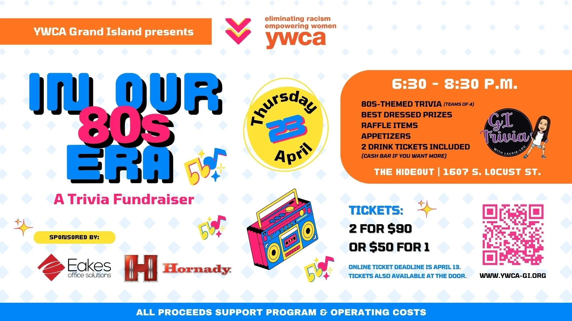 In Our 80's Era: Trivia Fundraiser