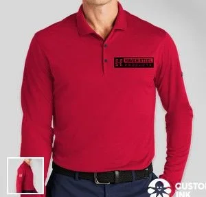 Nike Dri‑FIT Micro Pique Long Sleeve Performance Polo 2.0 - $105