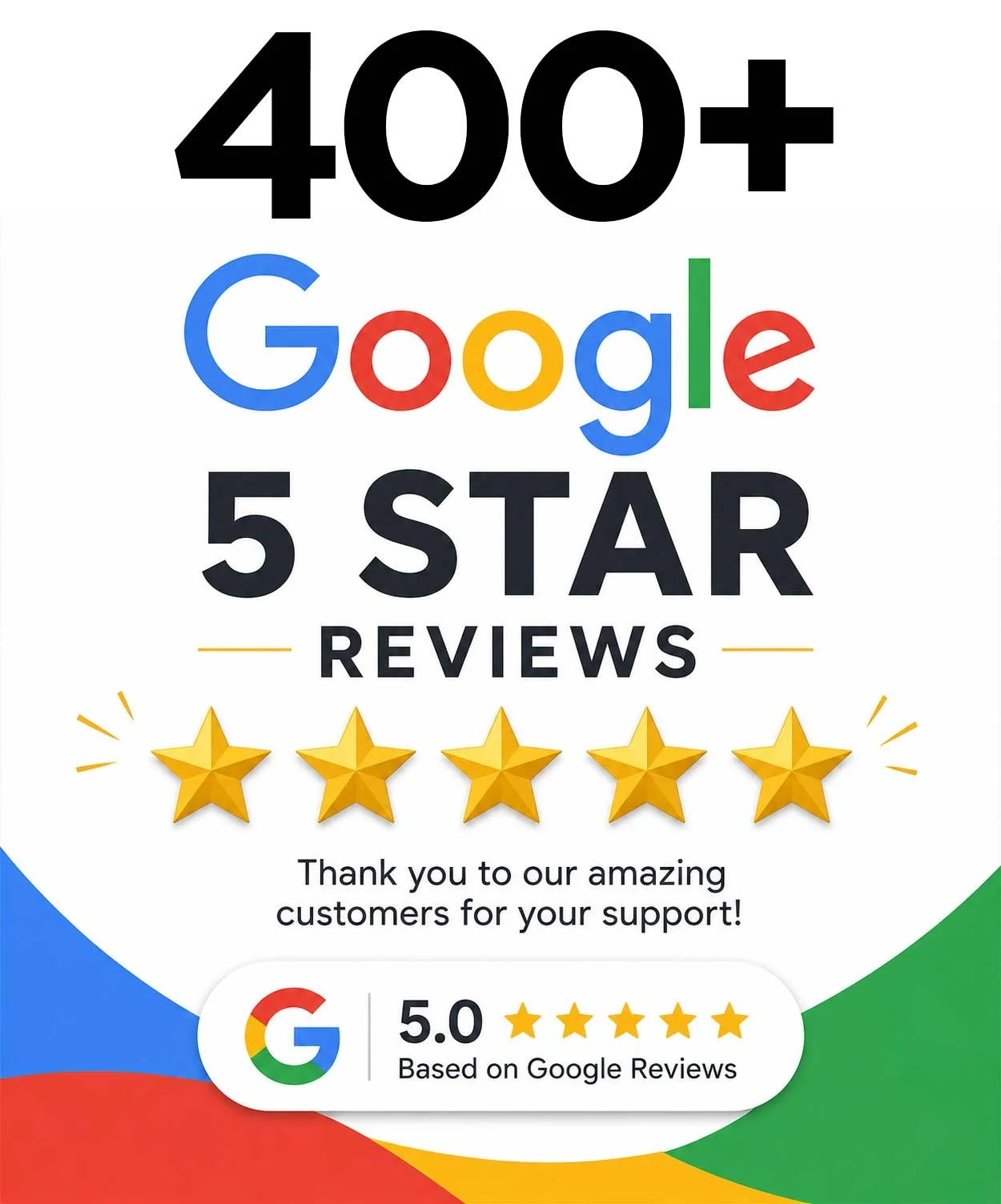 400+ Five-Star Reviews in Just 3.5 Years — Thank You, Tahoe/Reno! 