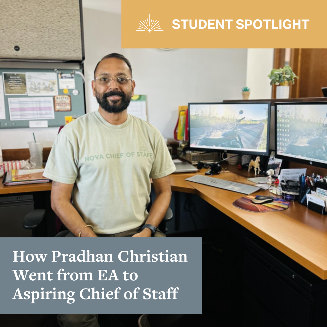 How Pradhan Christian Went from EA to Aspiring Chief of Staff