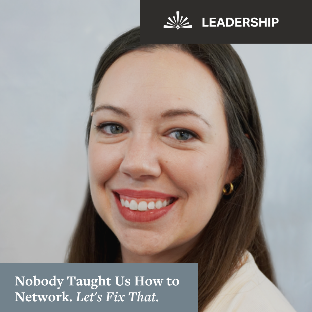 Nobody Taught Us How to Network. Let's Fix That.</span>