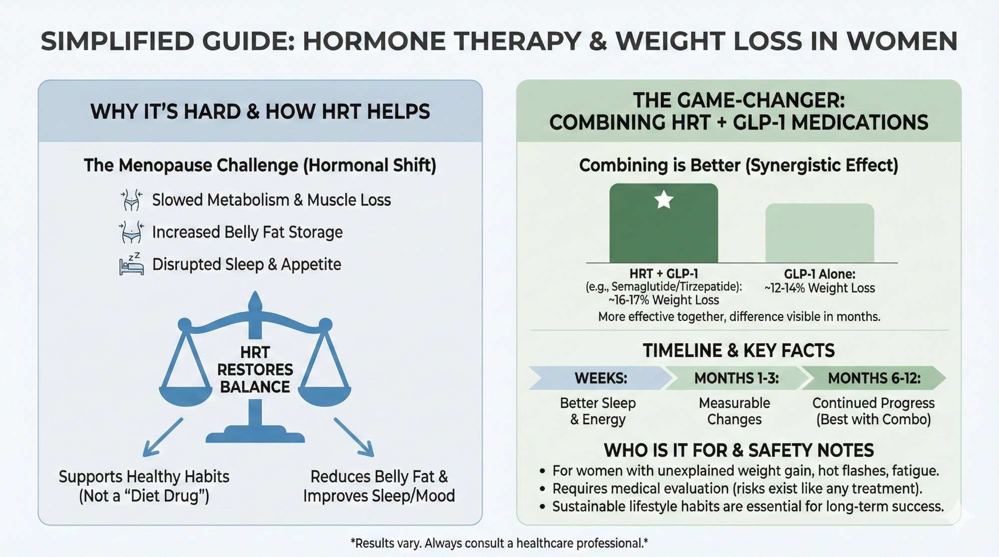 hormone balance for weight loss in women infographic