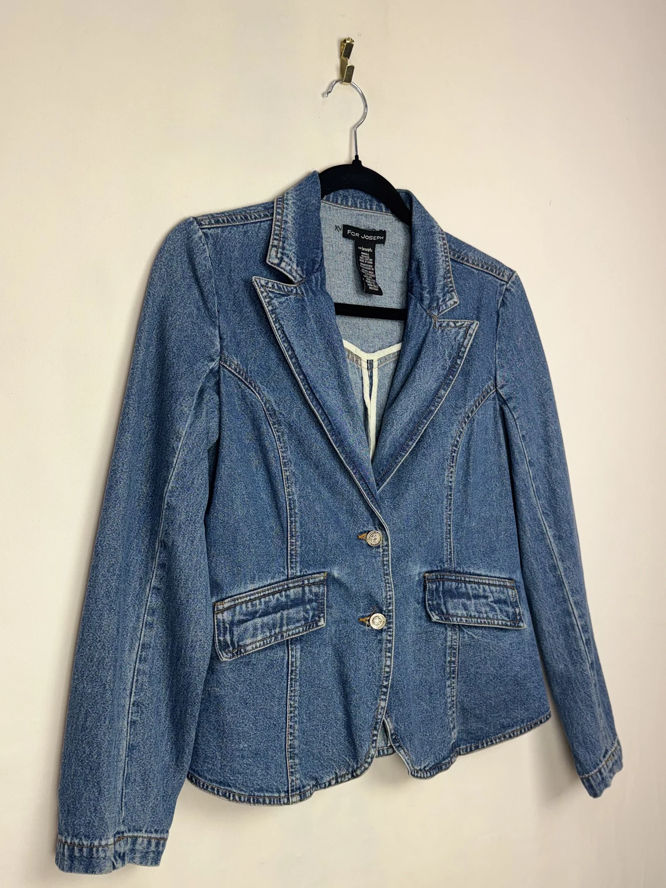 For Joseph Denim Blazer Jacket (S)