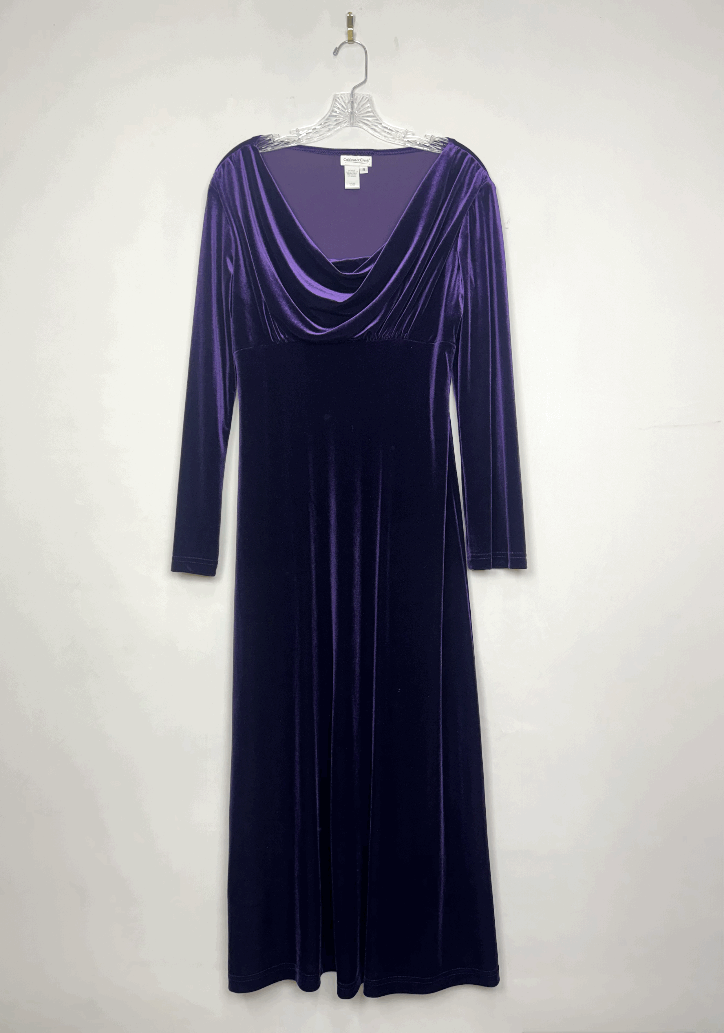Coldwater Creek Purple Velvet Dress ( M/8)