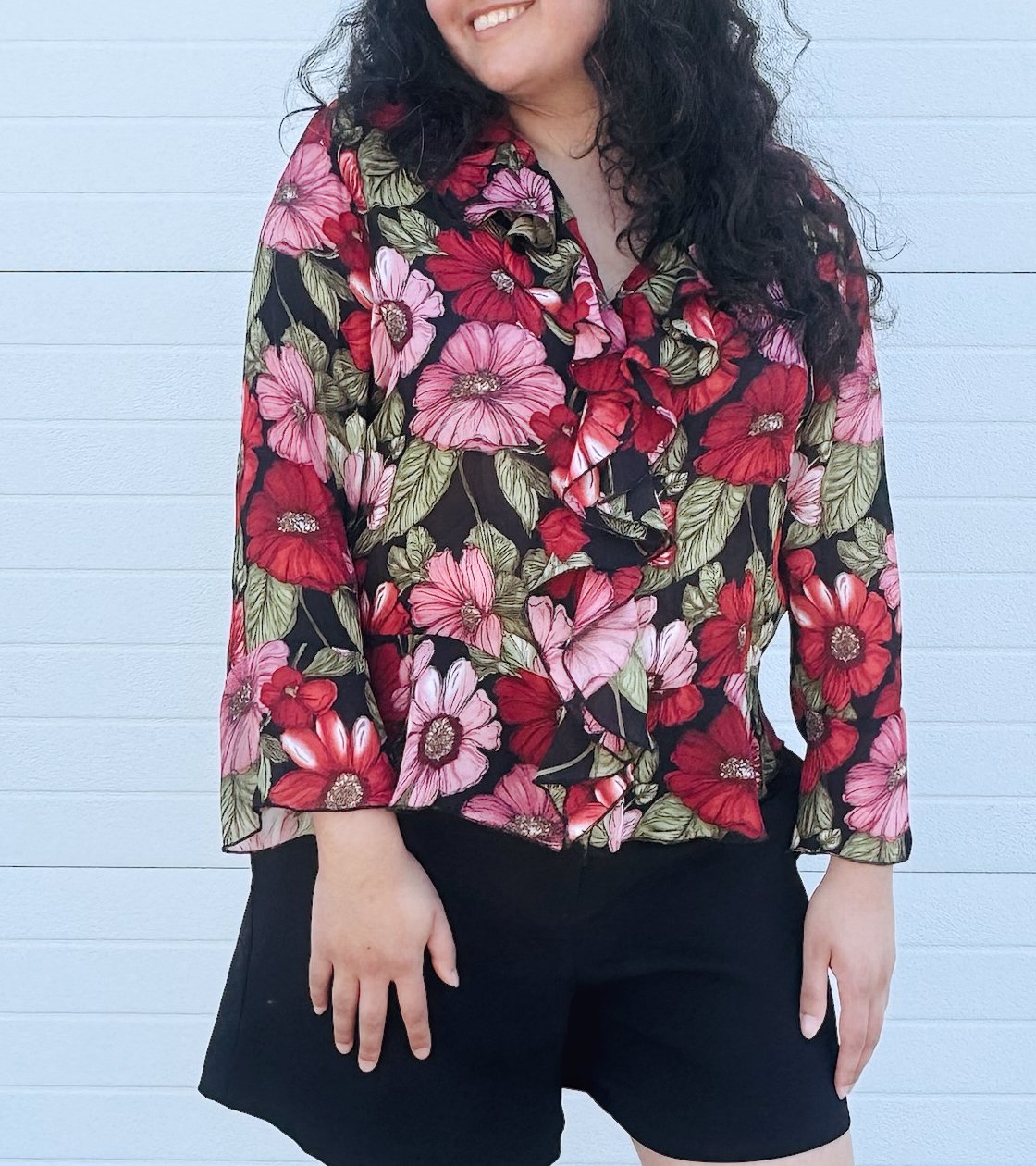 Sunny Leigh Ruffle Blouse (L)