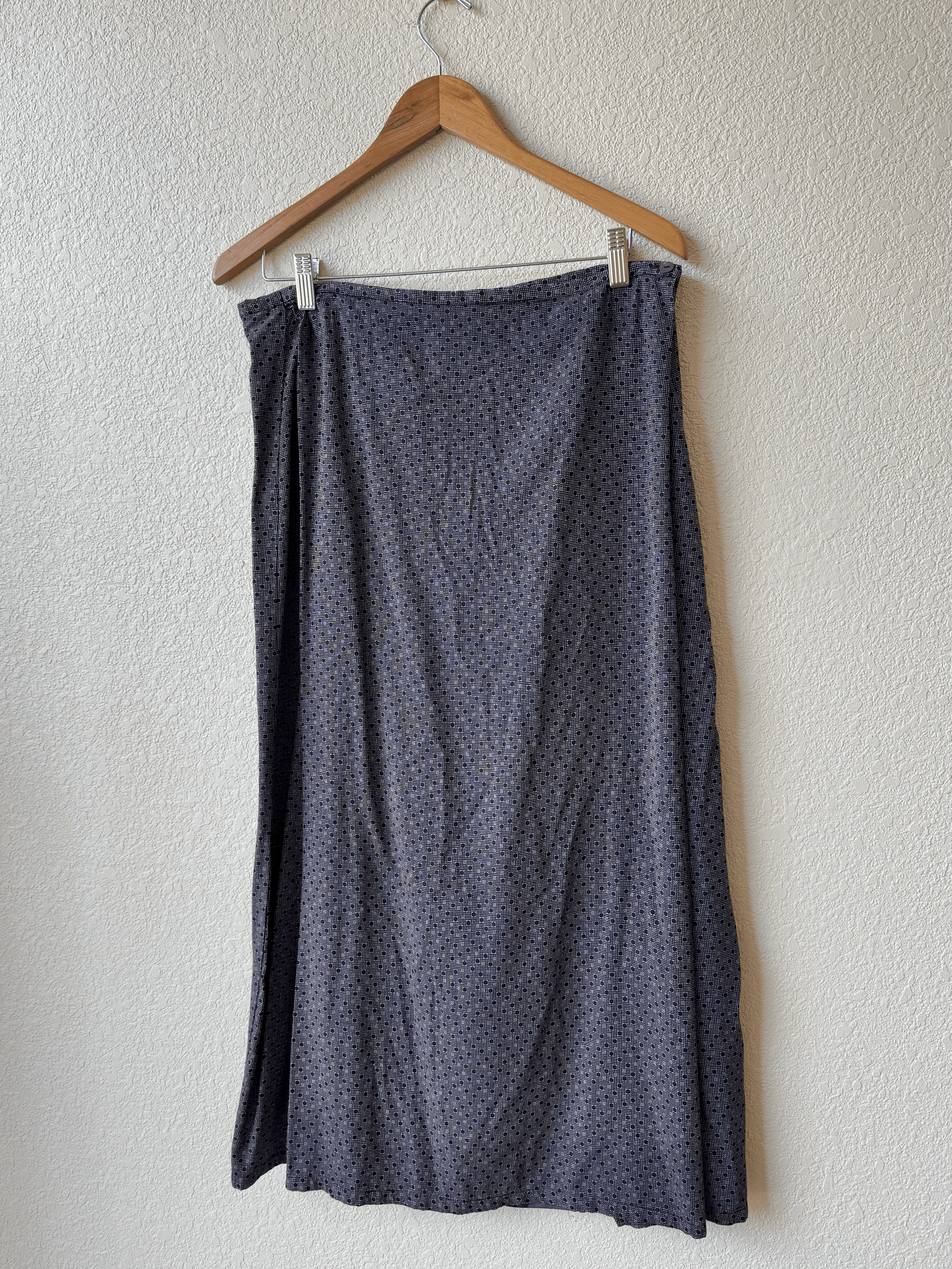 1990's Eddie Bauer Polka-Dot Maxi Skirt (M)