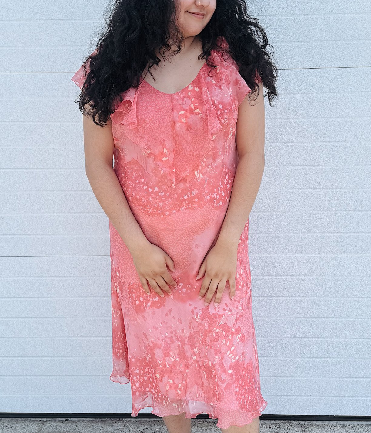 Pink Floral Studio 1940 Midi Dress (L)
