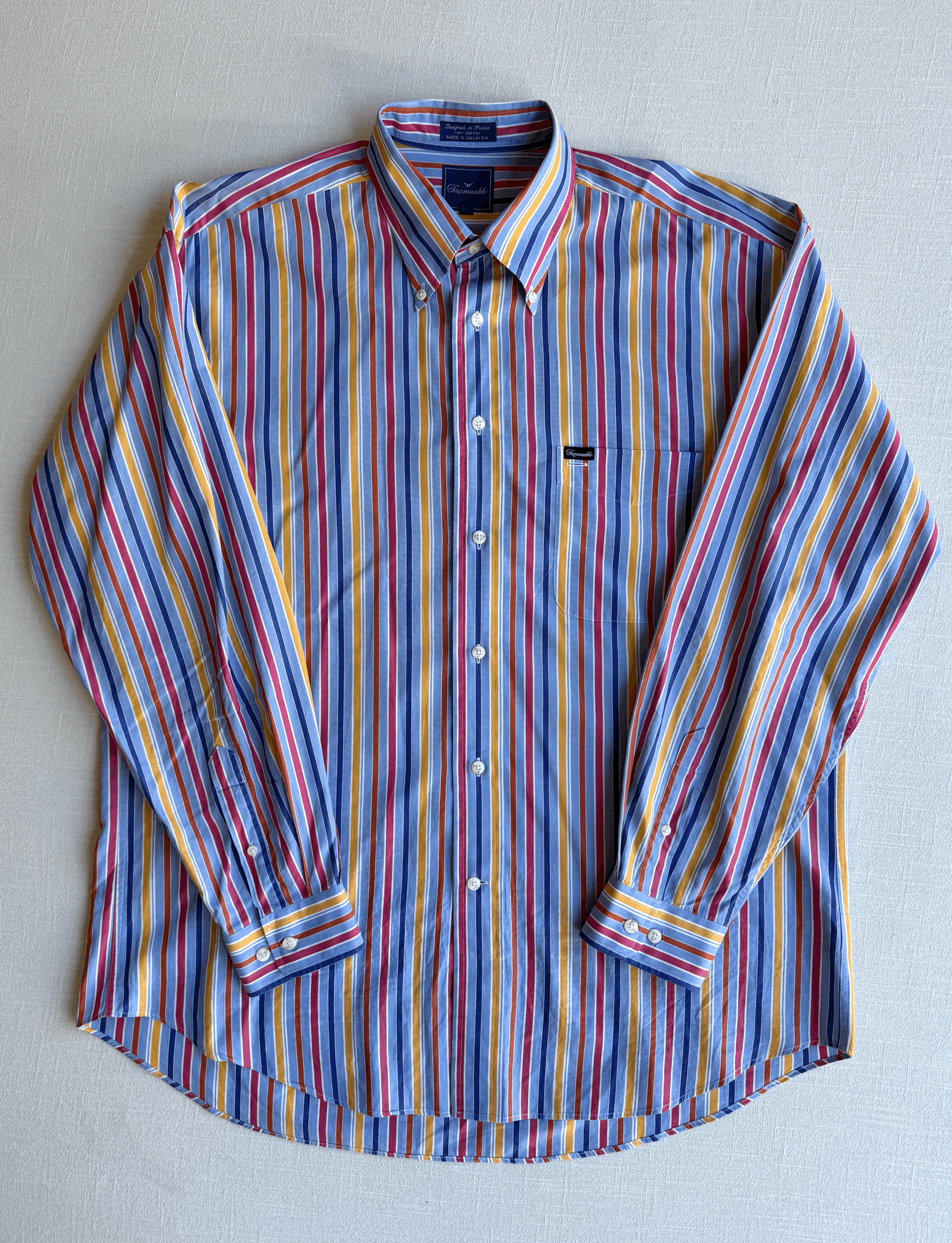 1990's Faconnable Dress Shirt (2XL)