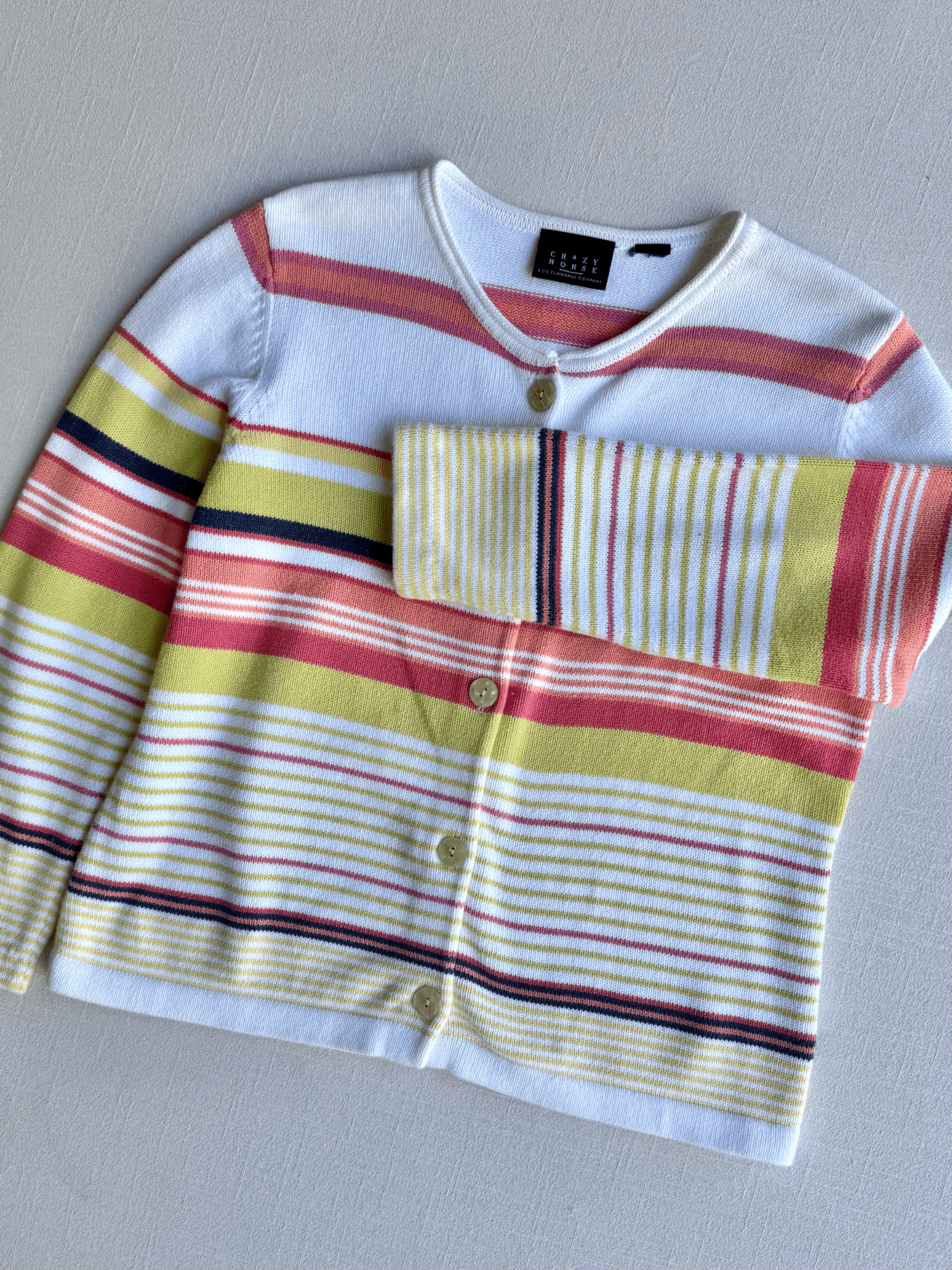 1990's Crazy Horse Striped Sweater (L)