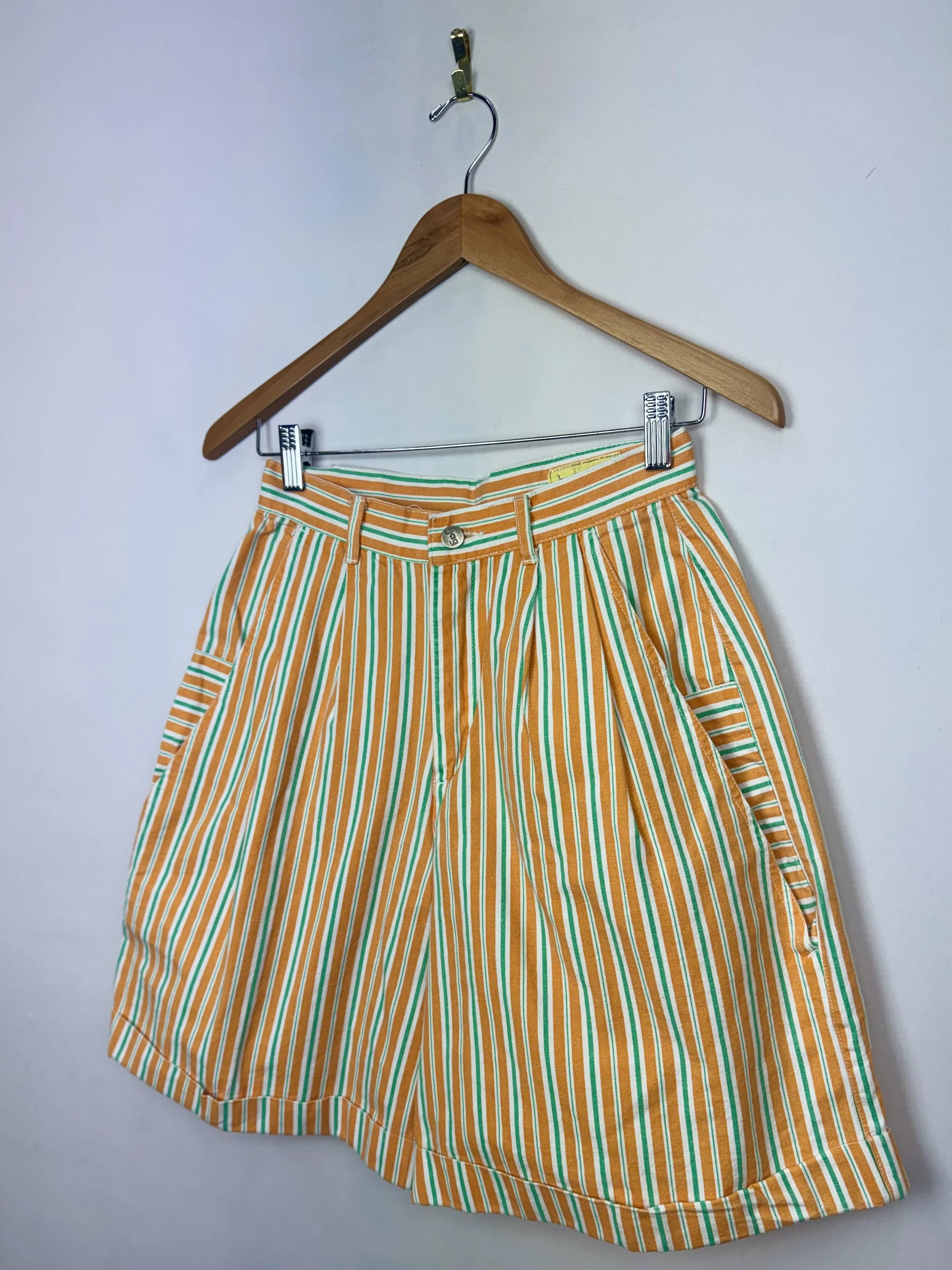 Vintage Pinstripe Shorts (Small)