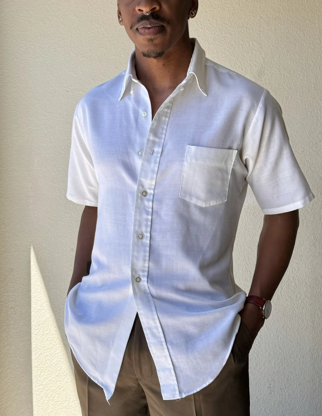 Van Heusen 417 "Vanopress" Dress Shirt (L/XL)