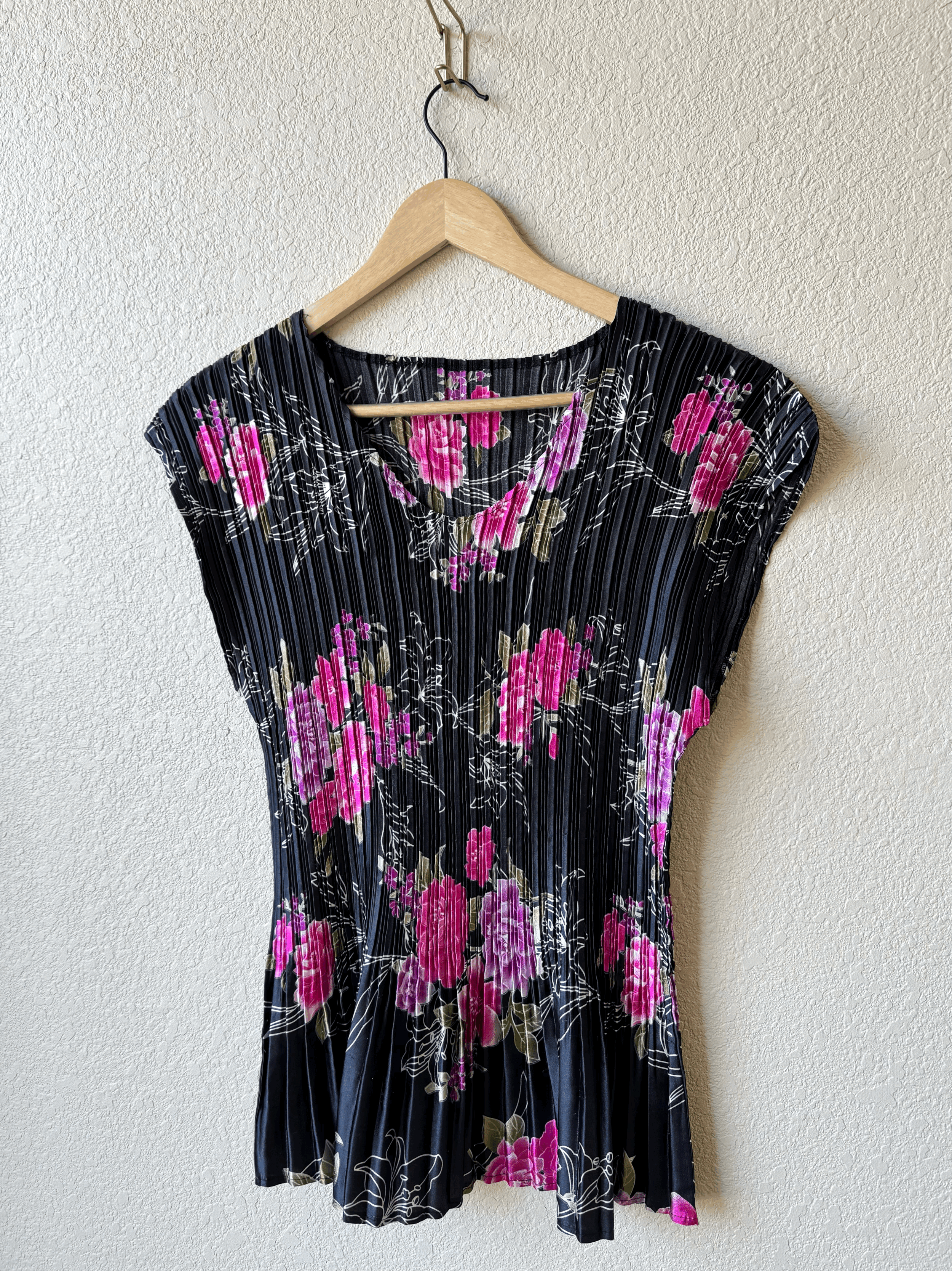 1990's Accordion Micro Pleat Top/Micro Dress (M/L)