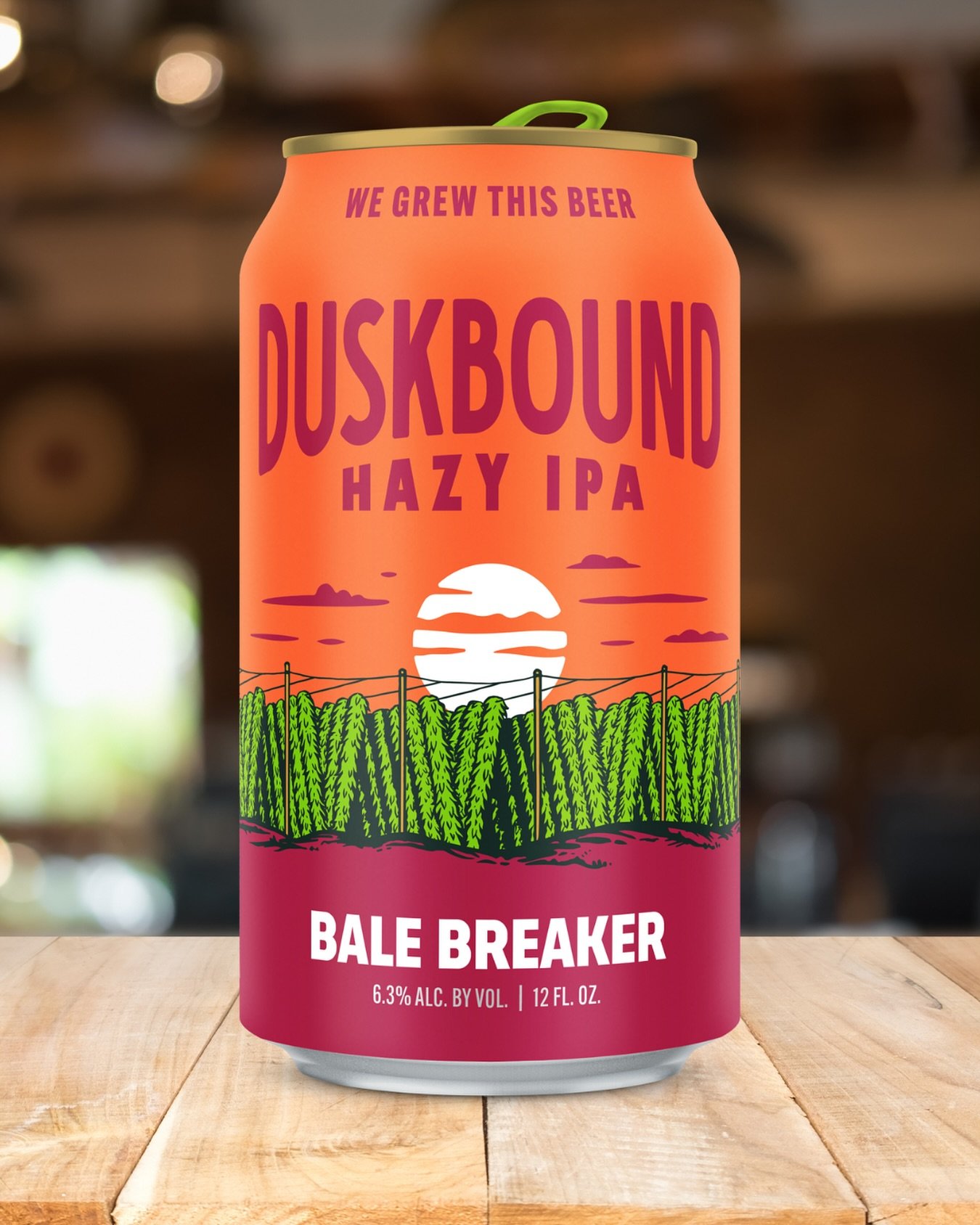 DUSKBOUND HAZY IPA 🌅 @balebreaker crafted the perfect sipper for the end of the day. 

Kick back and watch the summer sun set with this IPA brewed with Citra, Citra Hyperboost, HBC 630 and HBC 1019. This provides a summery punch of tropical fruit, p