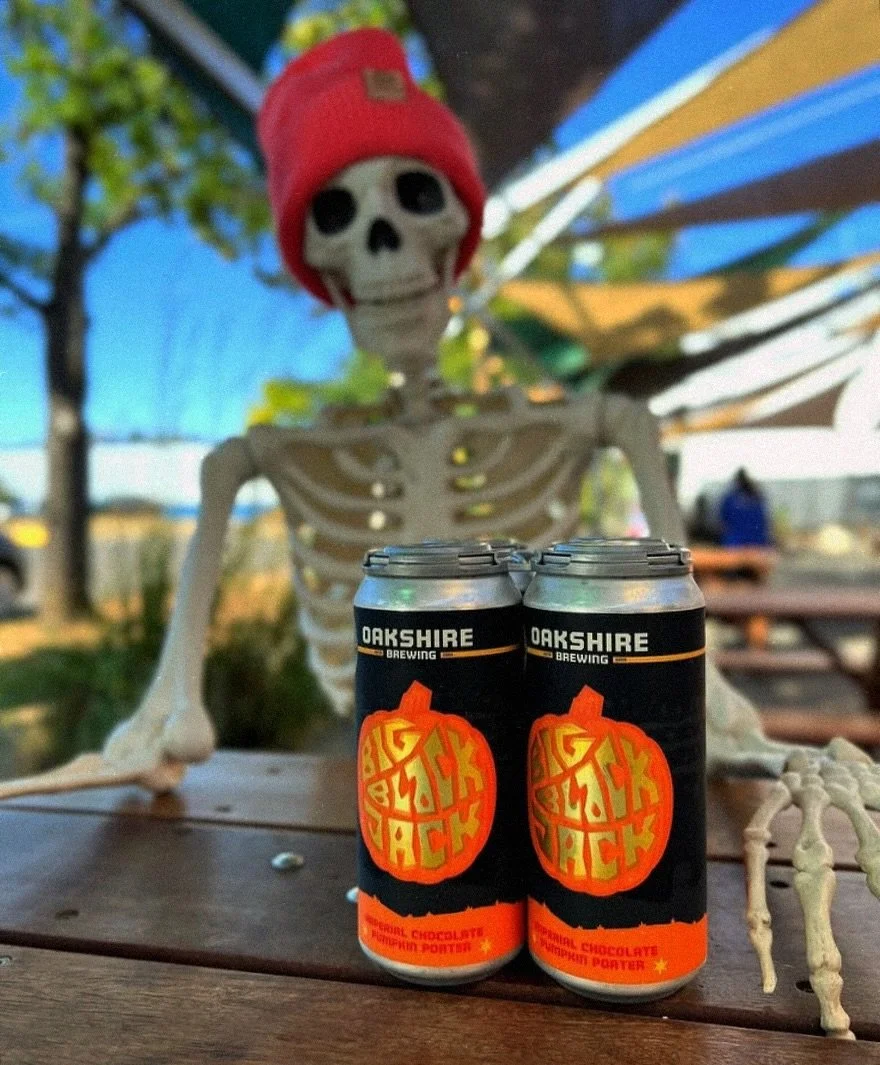 Big Black Jack 🎃 @oakbrew 
The return of fall is here and that means we have this delicious seasonal from Oakshire Brewing in house and ready for the state of Colorado 🖤 

This Imperial Chocolate Pumpking Porter combines a blend of dark chocolate b