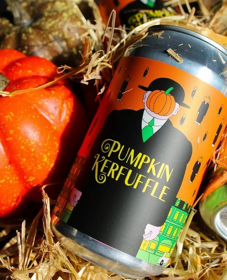 Pumpkin Kerfuffle 🎃 @prairieales 
Oh yes, pumpkin bliss 😌 An imperial sour ale brewed with a pumpkin pie spice blend and toasted marshmallows from our friends at Prairie. 

Rich fall flavors await you in every can of Pumpkin Kerfuffle 🎃✨

ABV: 8.2