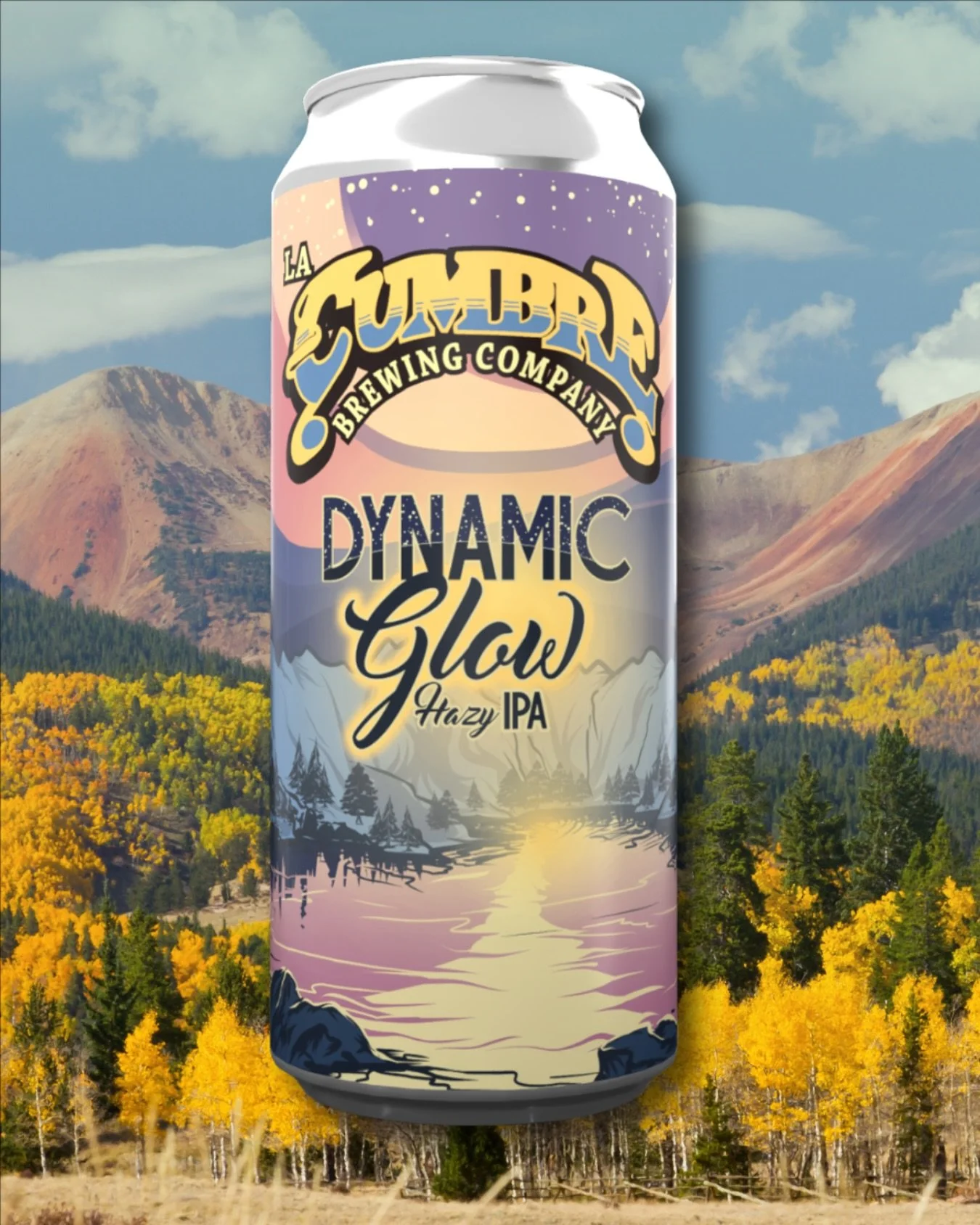 DYNAMIC GLOW ✨ @lacumbrebrewing 
This hazy IPA from our friends in New Mexico brings all the good vibes for succulent sip sessions for you and your crew. 🏔️🍁🍂

A bunch of tropical fruit, citrus, and a smooth finish or the hallmarks of this dynamic