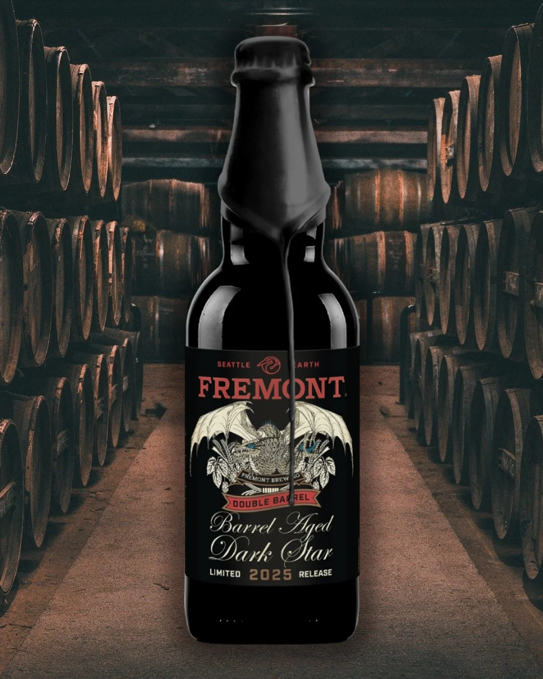 Freshies from @fremontbrewing 🍻
✨Double Barrel Boubon BA Dark Star
this double barrel aged release of bourbon barrel each Dark Star rests for one year in Heaven Hill Bourbon barrels and then ages for another year in Woodford Reserve Bourbon barrels.