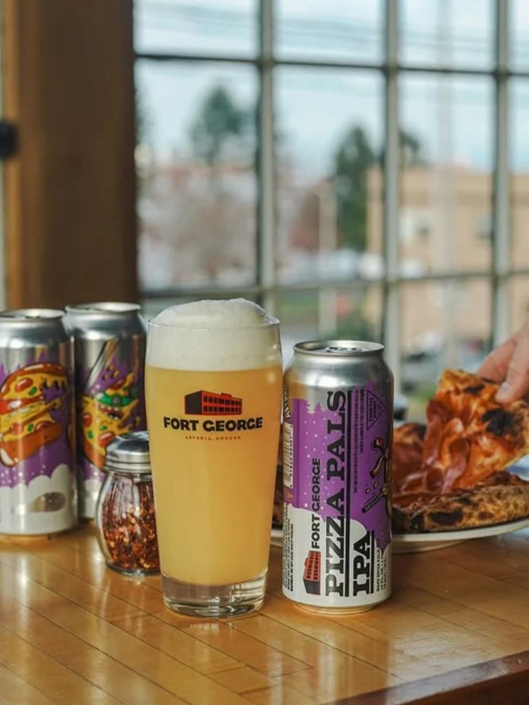 PIZZA PALS IPA 🍕 
@fortgeorgebeer X @northparkbeerco teamed up and have brought the 2025 edition of this highly anticipated IPA release. 🍻 Making its way from the PNW, we are stoked on this hopped up brew. Fort George and North Park got together to