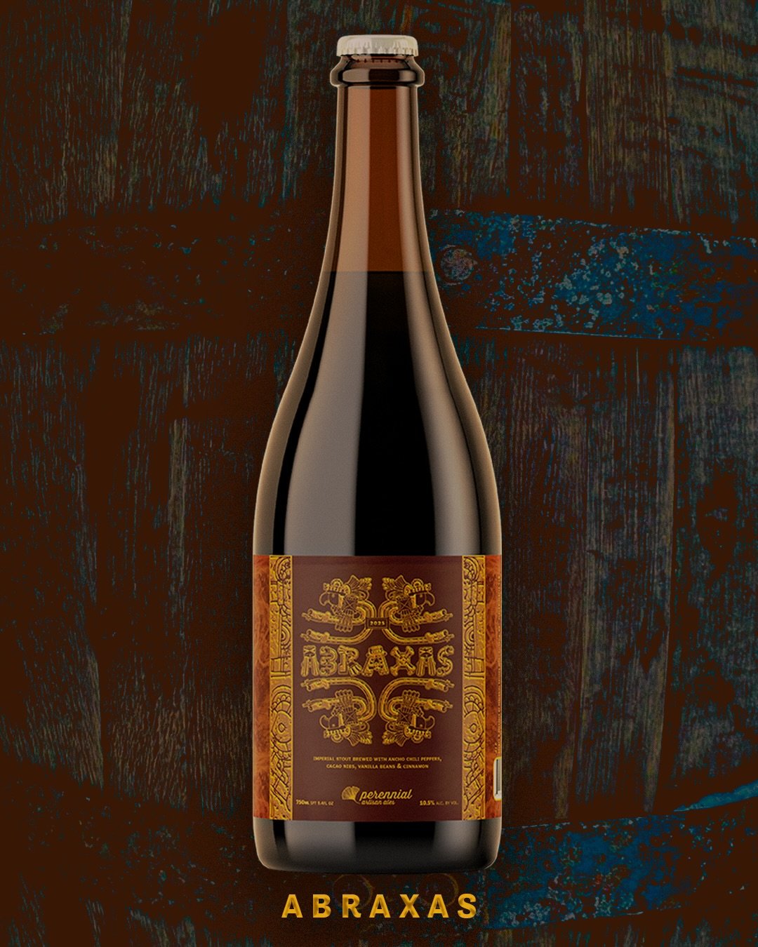 ✨Abraxas 2025 @perennialbeer 
Coveted bottles among our friends in beer, the release of the annual Abraxas lineup in now in Colorado. Super limited quantities remain! 

✨Abraxas - an imperial Stout brewed with ancho chili peppers, cacao, nibs, vanill