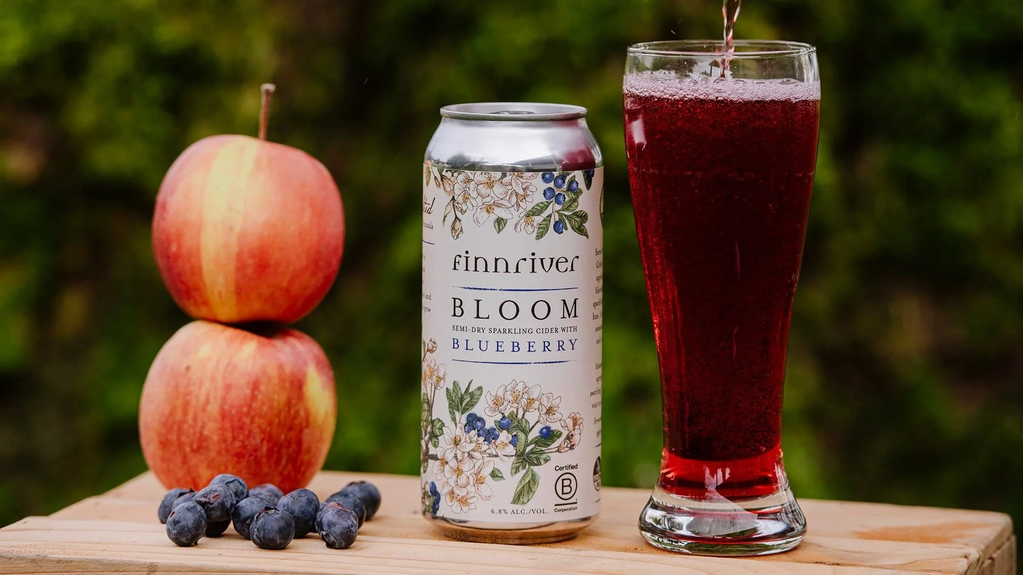 Bloom Blueberry Cider from @finnriver is a delightful, bright and aromatic cider that is perfect for the beginning of Spring. 🌸 

Our friends at Finnriver combine blended fruits with botanical elements to craft artisanal excellence in the craft cide