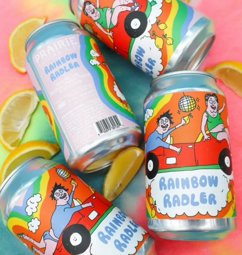 🍋🌈RAINBOW RADLER🌈🍋
@prairieales dropped a spring time brew to get us through! 

This sour ale is insanely flavorful with lemonade and its perfect 🤩 #prairieales #craftbeer #sourale