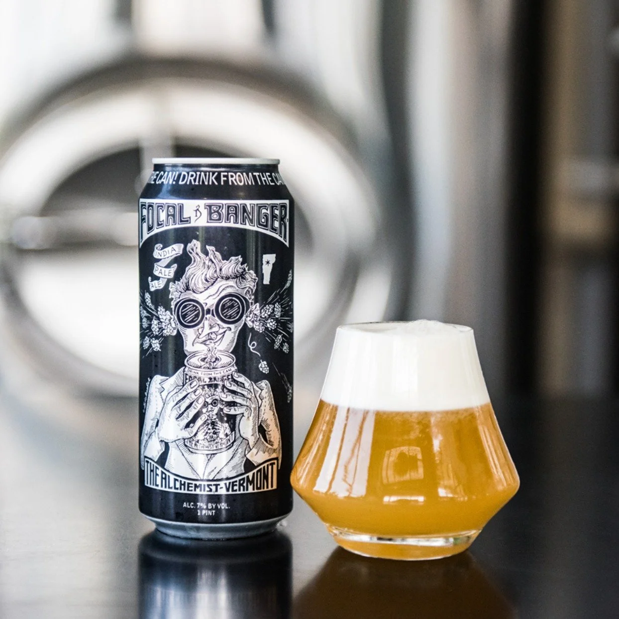 @alch3mistb33r gave us a FRESH drop 🔥🔥 Focal Banger is an American IPA clocking in at 7% and is brewed with the classic Mosaic and Citra hops. Drink fresh from the can and enjoy this dank, classic IPA with your best beer buddies. 

We got a limited