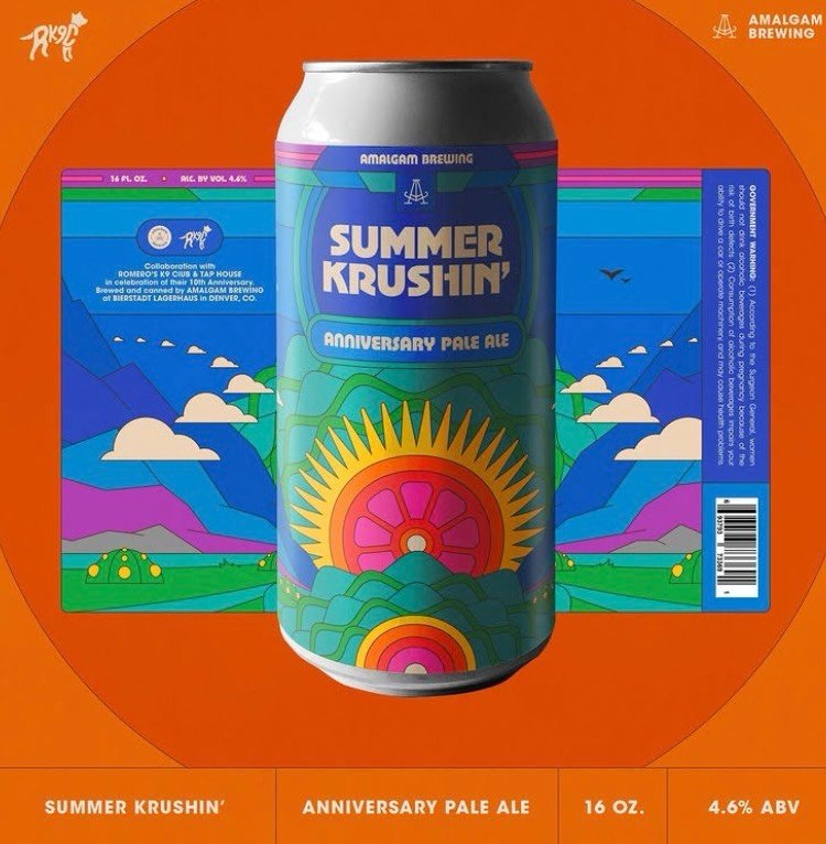 Summer Krushin&rsquo; Pale Ale 🍺 @amalgambrewing  X @romerosk9club  teamed up to brew this Pale Ale in honor of the Romero&rsquo;s K9 Club &amp; Taphouse&rsquo;s 10th Anniversary. 

A pop of hop character and completely crushable brew shines with Kr