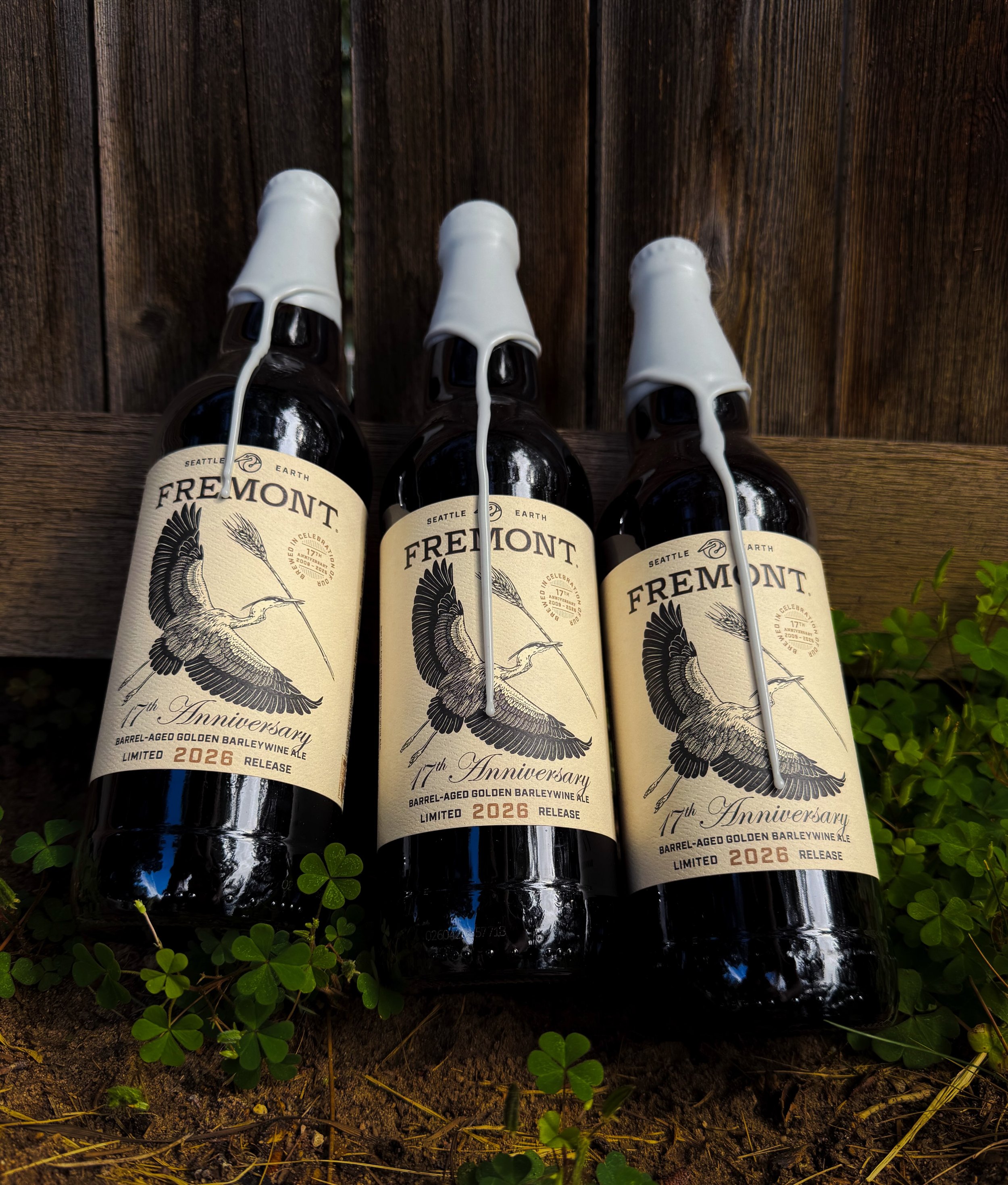17th Anniversary Barrel-Aged Barleywine Ale from @fremontbrewing is here for the end of the summer. 

Aged 16 months in @heavenhilldistillery bourbon barrels. Each sip is special and perfectly encapsulates the commitment and complexity that @fremontb