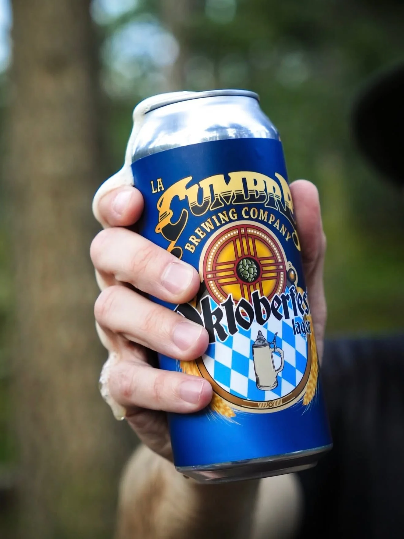@lacumbrebrewing Oktoberfest is back and ready to party! 

Brewed in the style of the true Bavarian tradition, this lager is crafted for maximum festivity and Prost-ability. A true crowd-pleaser for Oktoberfest traditions ✨🍻

This beer has rich, toa