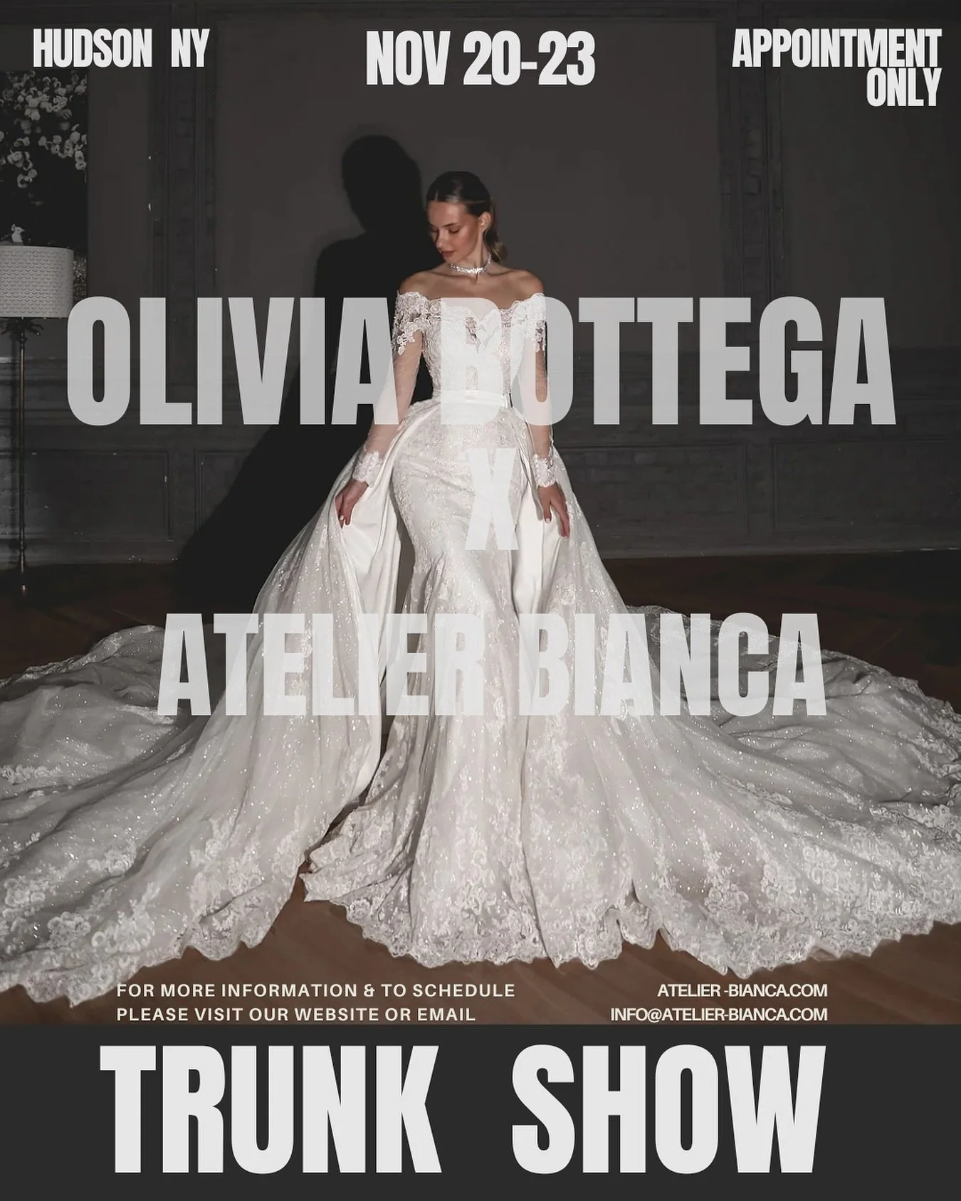 Hosting @oliviabottega for a trunk show a month from today! Book your appointment now.
