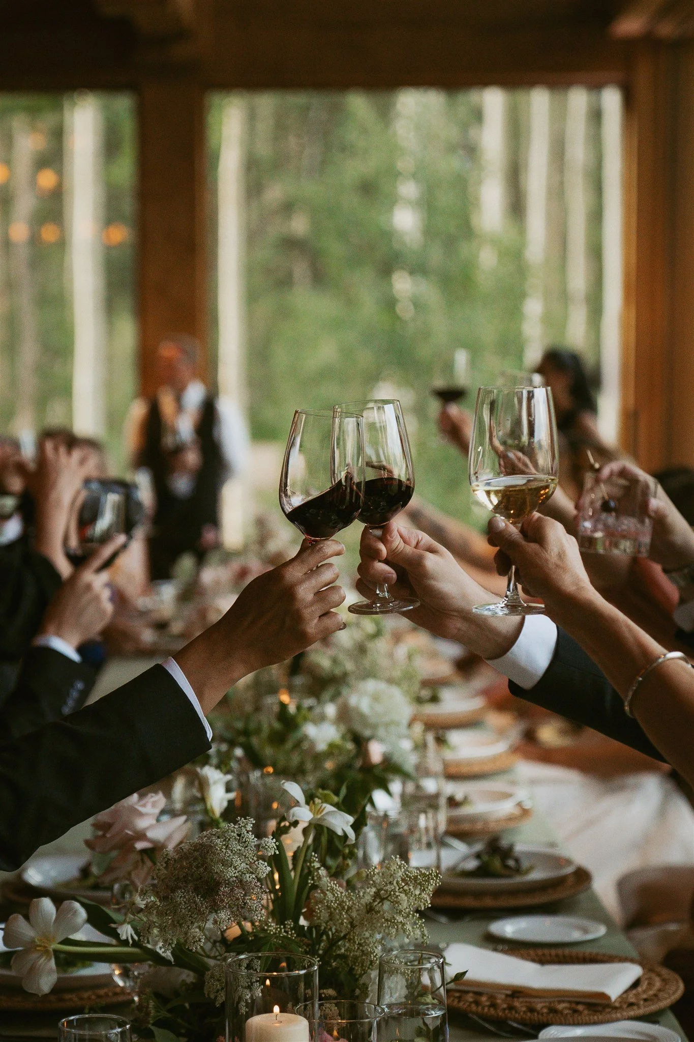 guests cheers after a speech
