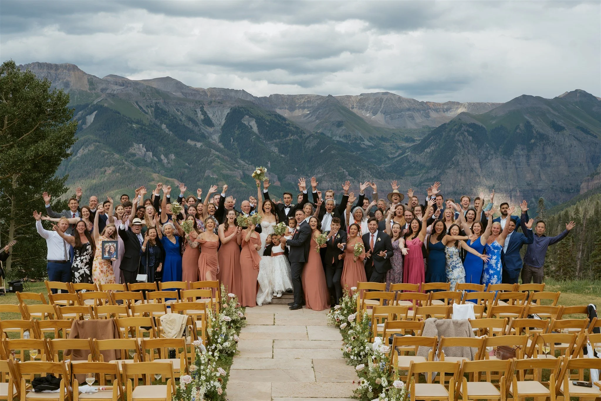 group shot of everyone in attendance at San Sophia Overlook