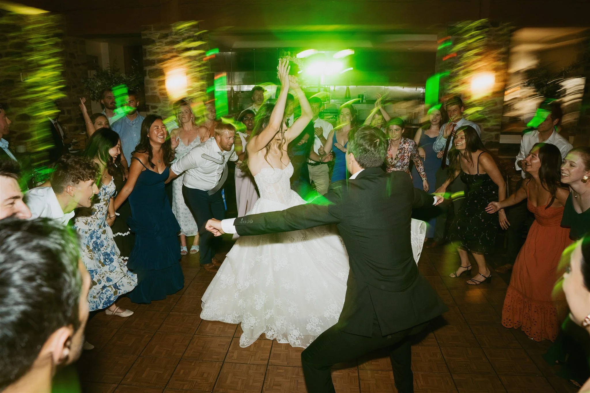 bride and groom dancing on the dance floor