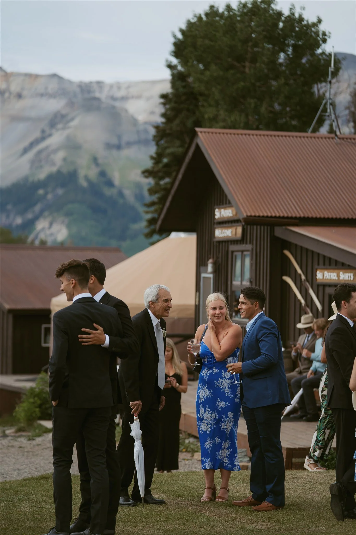 guests gather before the ceremony