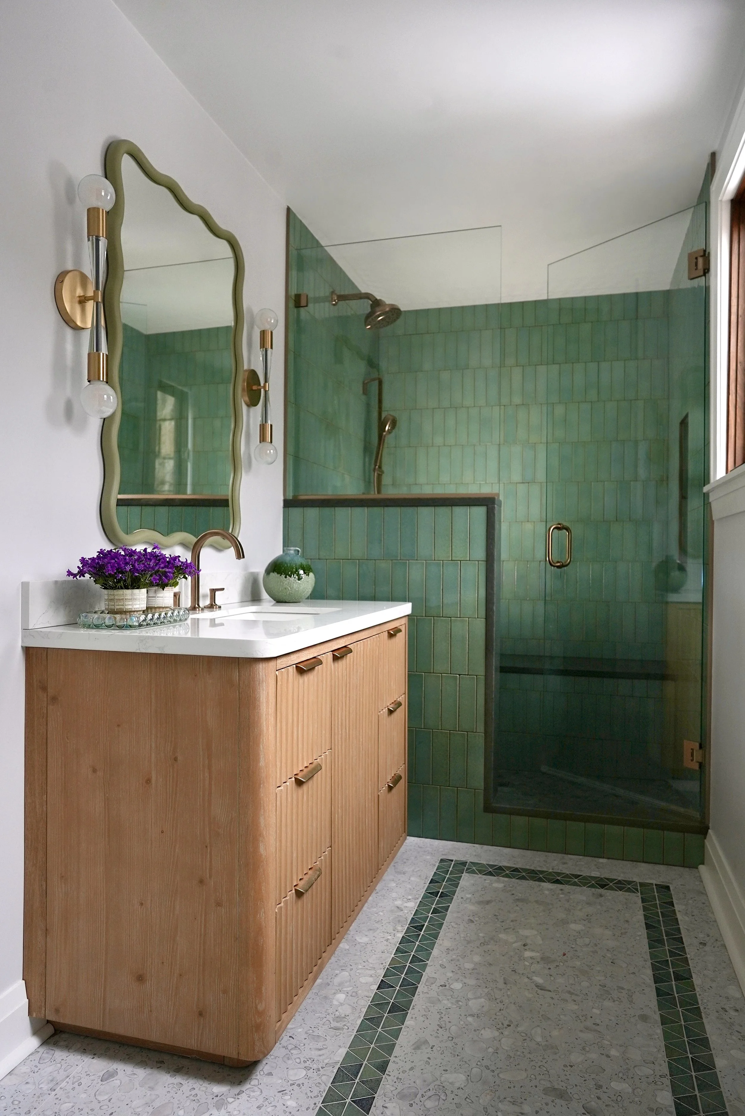 Maison de Molly Pittsburgh Interior Designer Mid Century Modern home living dining bath room by Molly Lucas