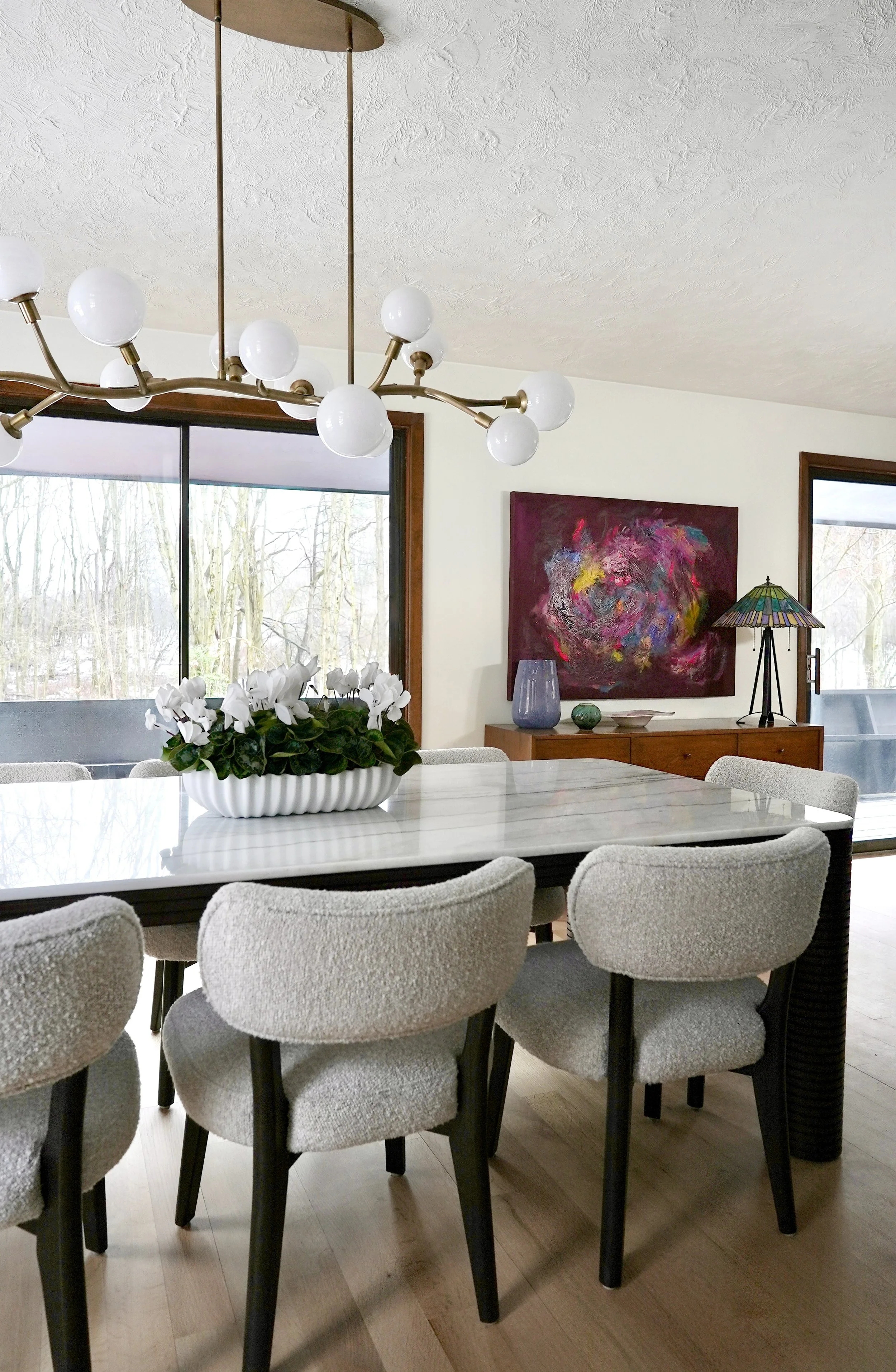 Maison de Molly Pittsburgh Interior Designer Mid Century Modern home living dining bath room by Molly Lucas