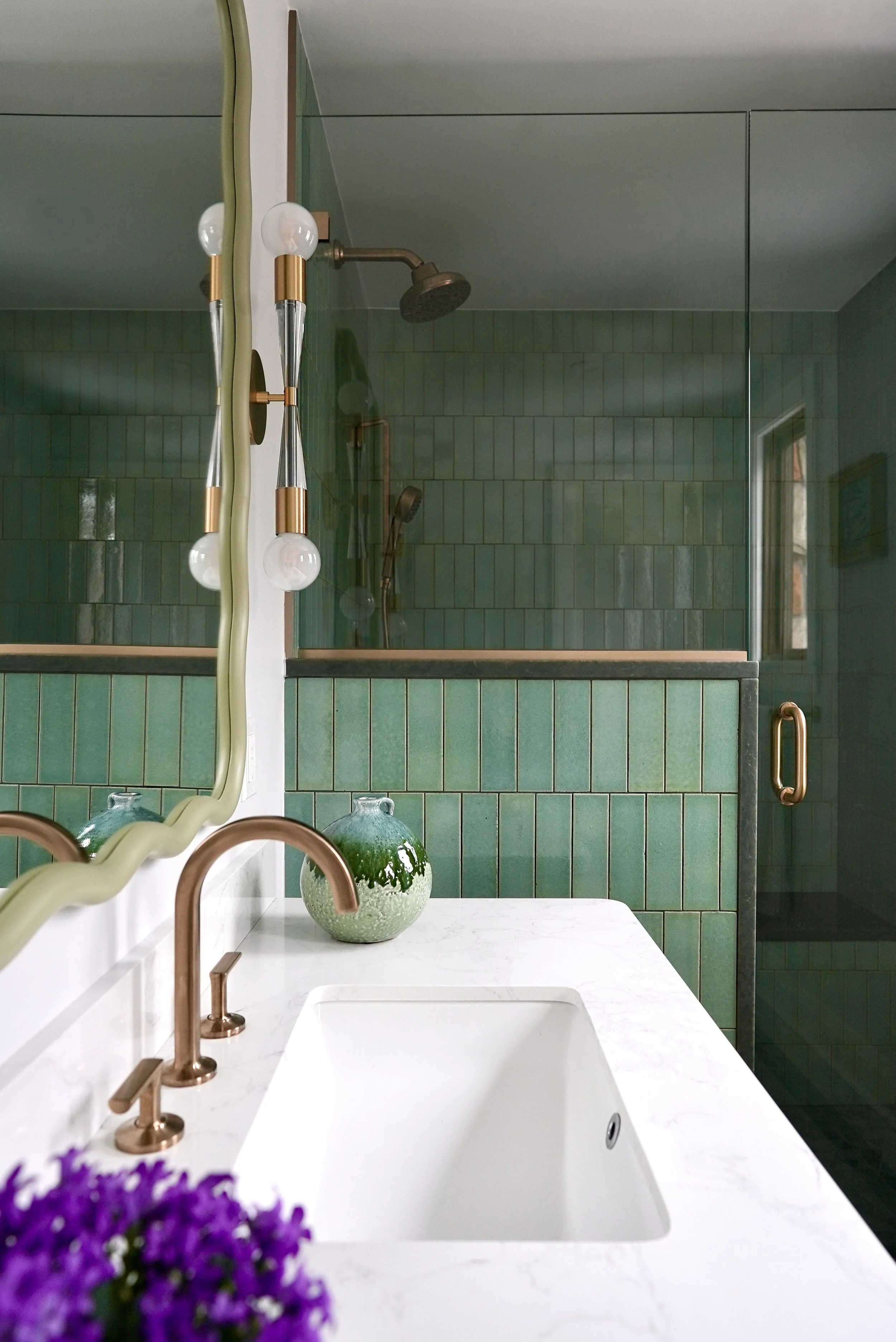 Maison de Molly Pittsburgh Interior Designer Mid Century Modern home living dining bath room by Molly Lucas