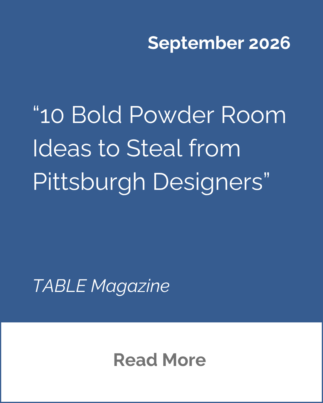 Molly Lucas Maison de Molly Pittsburgh interior designer TABLE Magazine Pittsburgh 10 bold powder room ideas to steal from Pittsburgh designers Betsy Wentz interior design Sewickley